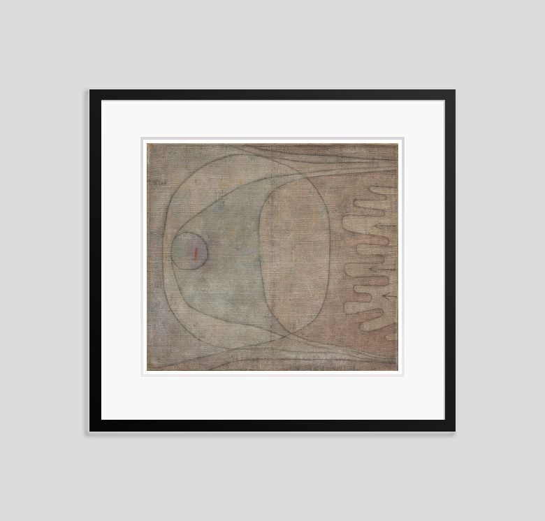 Paul Klee 'Fear' Archival Pigment Print Framed In Black