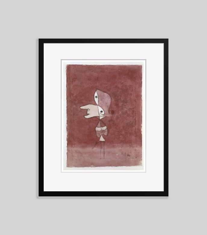 Paul Klee 'Portrait Of Brigitte' Archival Pigment Print Framed In Black