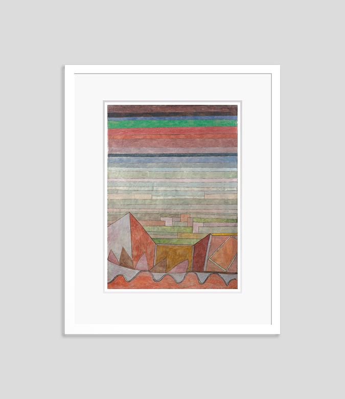 Paul Klee 'Glance Into The Fruiting Land' Archival Pigment Print Framed In White