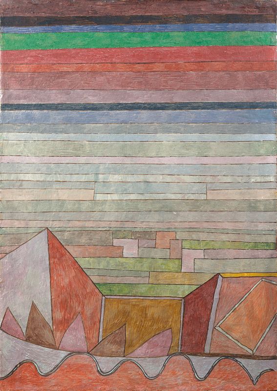 Paul Klee 'Glance Into The Fruiting Land' Archival Pigment Print Framed In White photo furniture