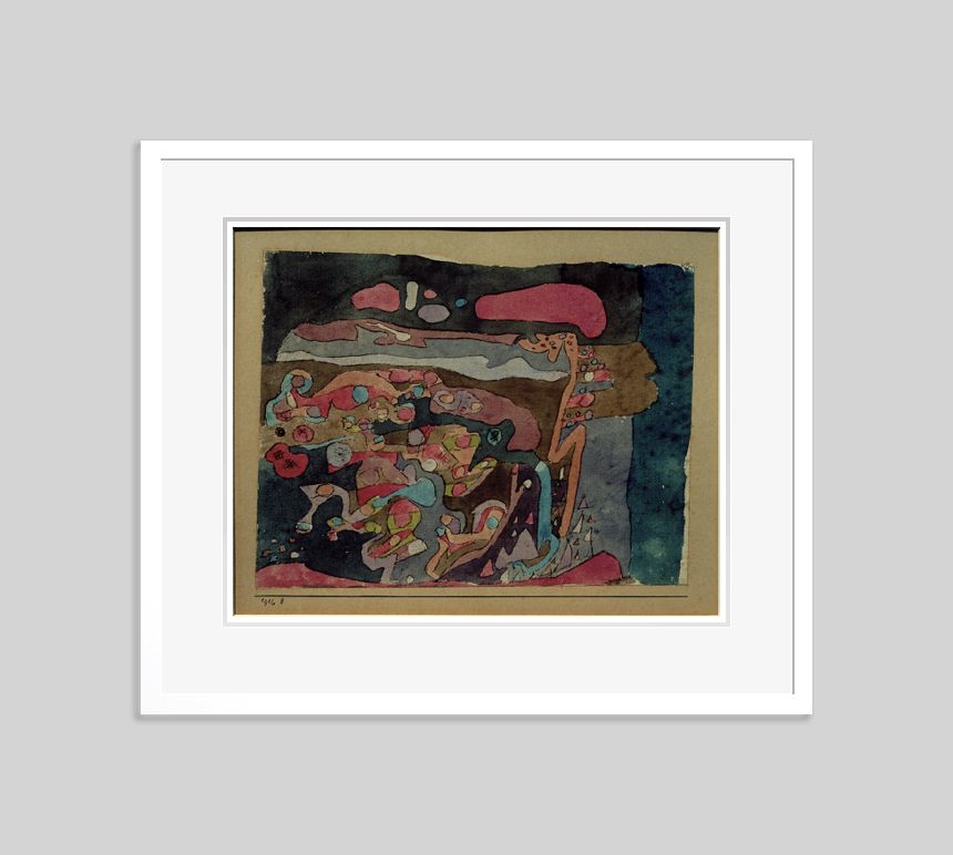 Paul Klee 'Eye Composition' Archival Pigment Print Framed In White