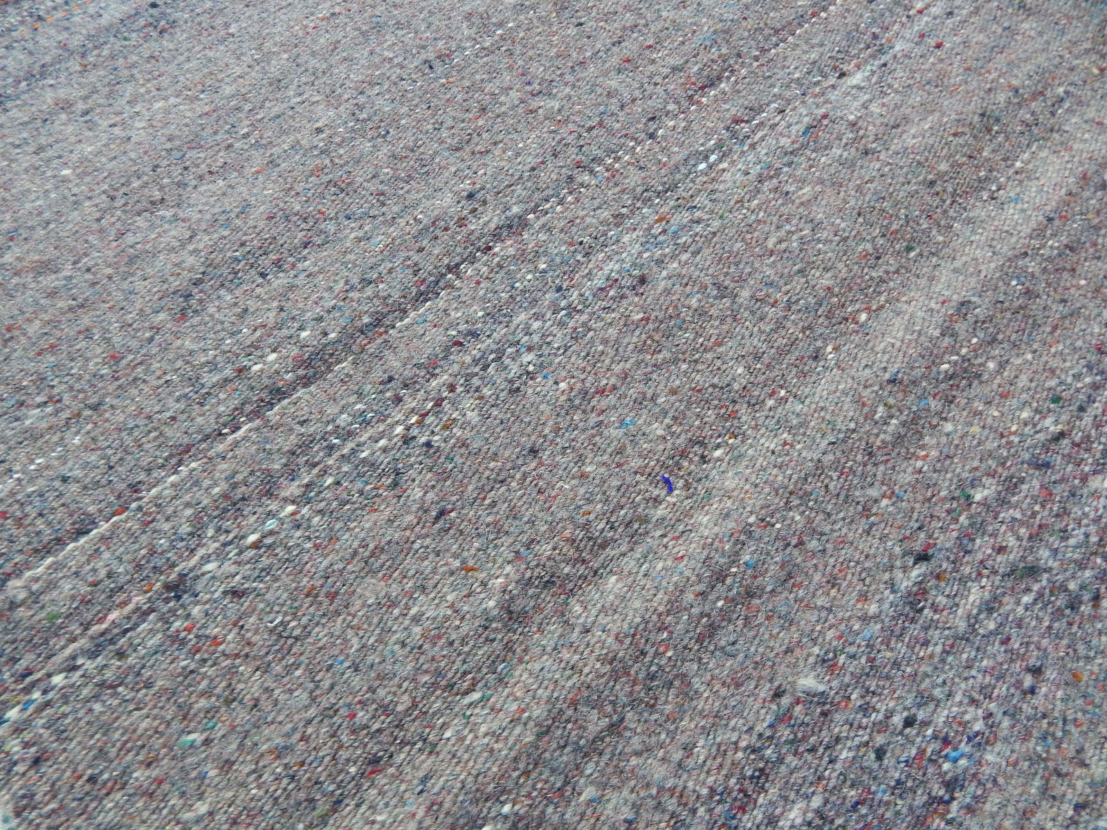 Turkish Gray Kilim Rug 4'11" X 5'1" photo vintage