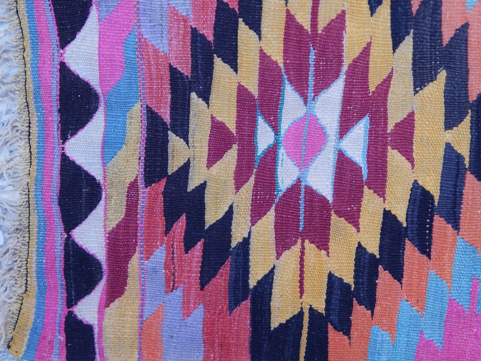 Decorative Colorful Turkish Kilim Rug 5'5" X 9'7" photo 750.0