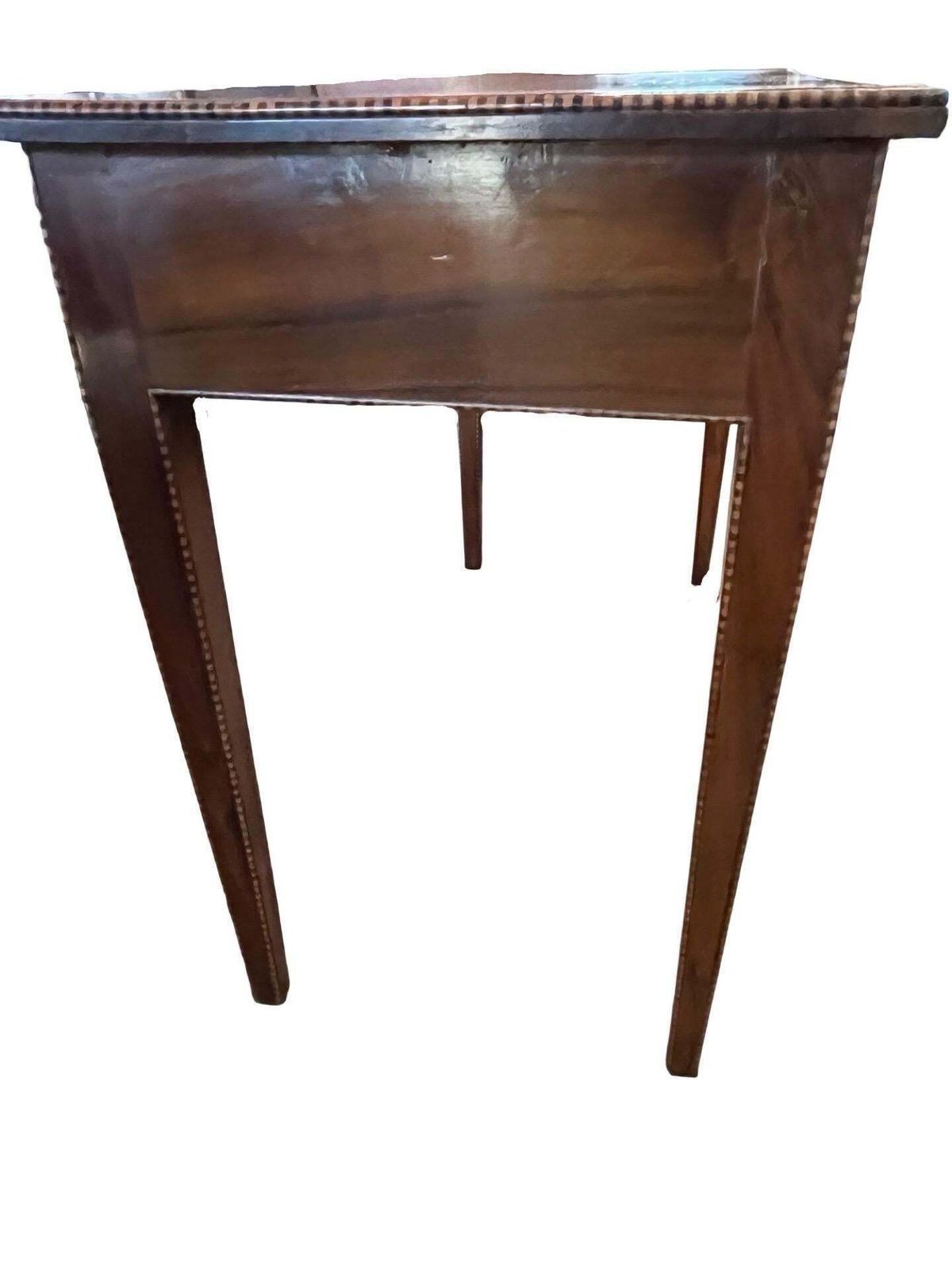 photo furniture 18th Century Italian Walnut Writing Desk / Side Table With Inlay