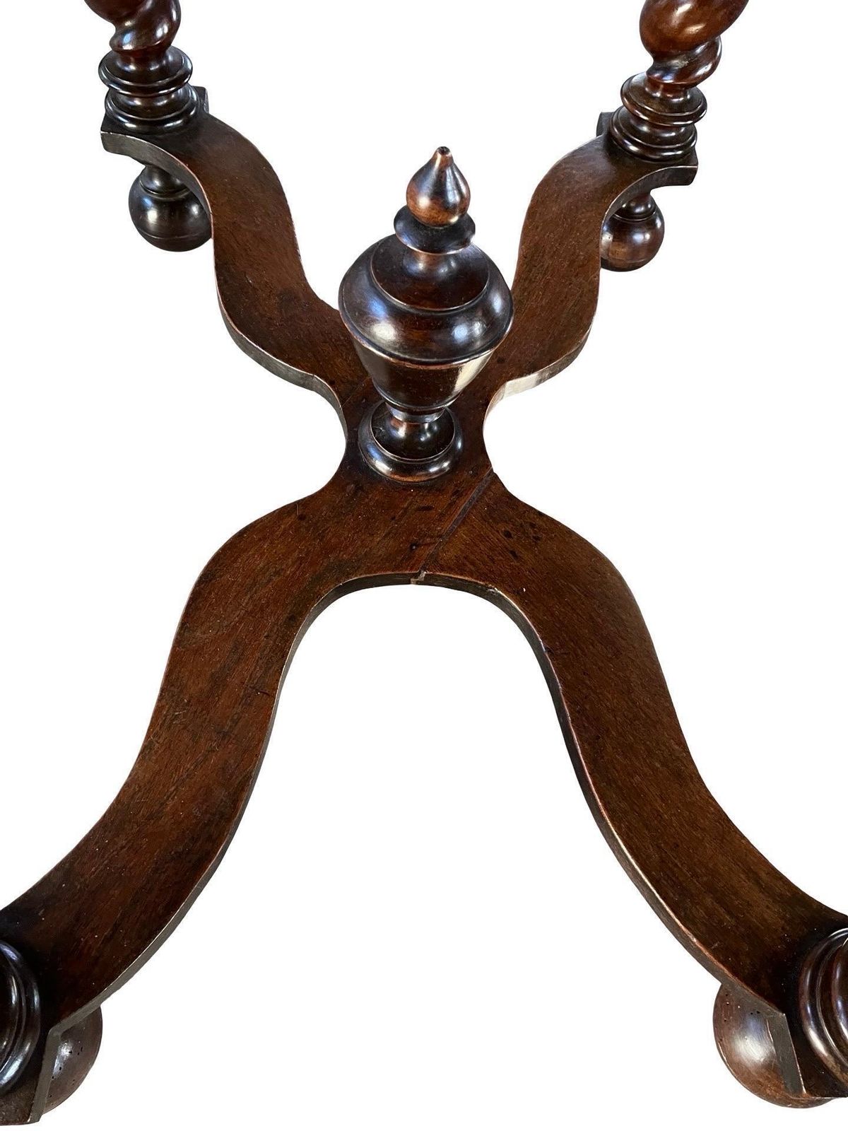 photo furniture 18th Century French Louis XIII Walnut And Chestnut Side Table