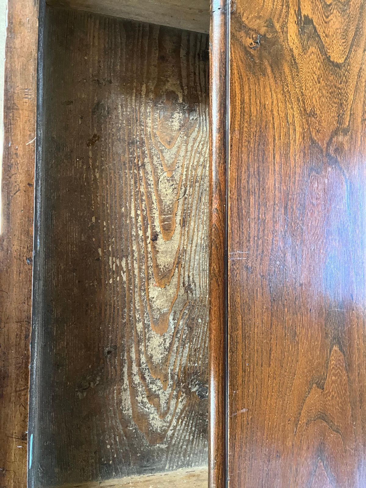 photo for sale 18th Century French Louis XIII Walnut And Chestnut Side Table