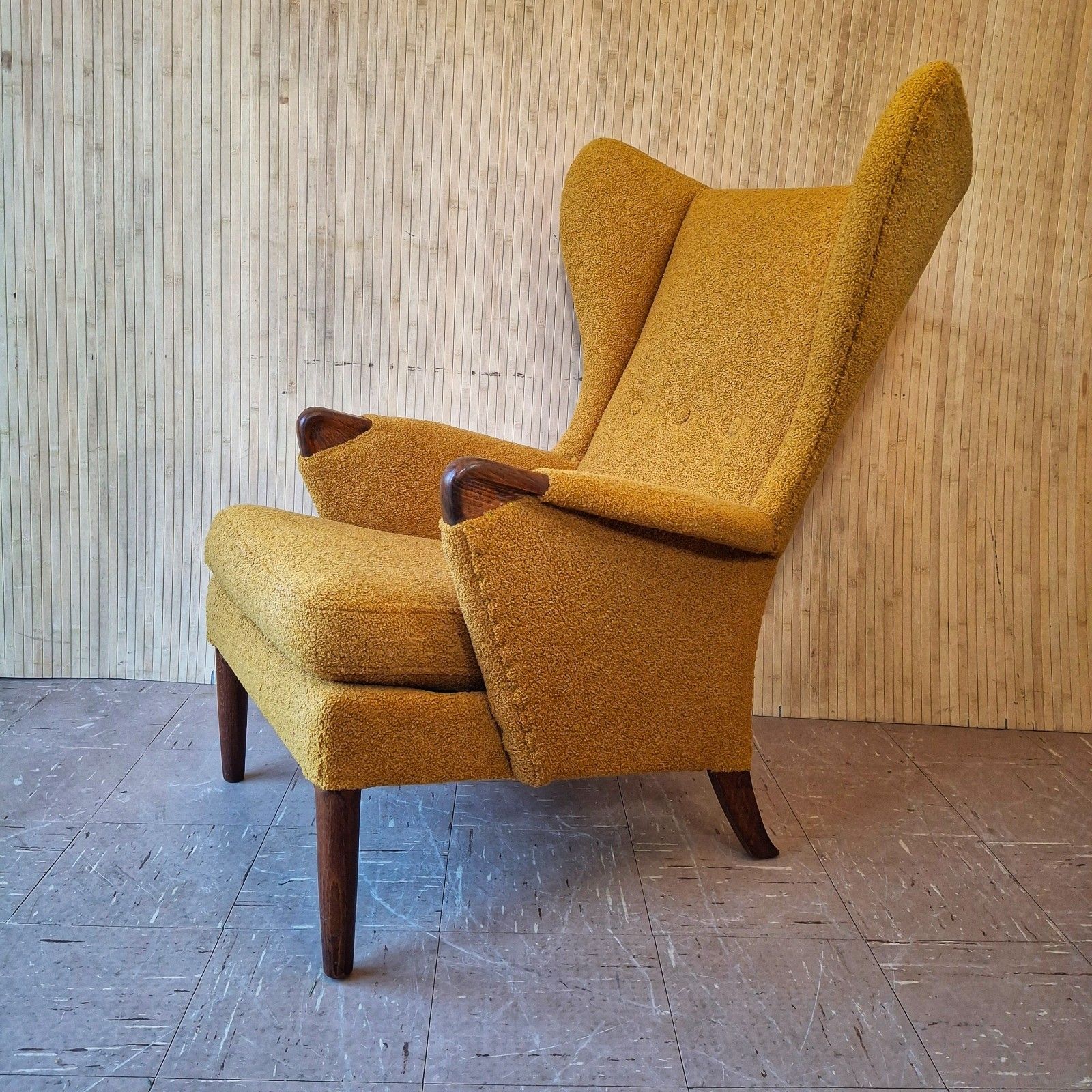 Fab Vintage Parker Knoll Pk757 Papa Bear Chair Armchair Ochre 