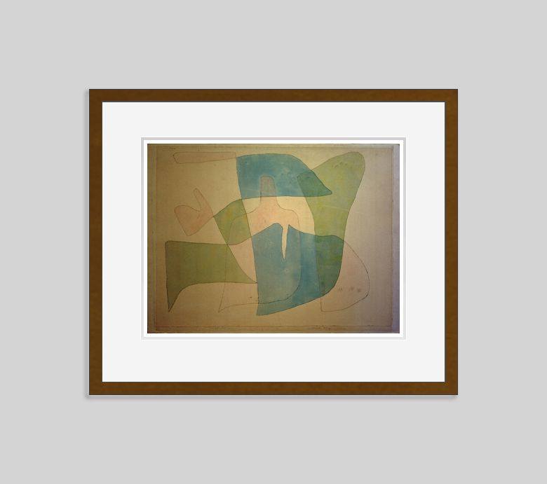 Paul Klee 'Exotic Sound' Archival Pigment Print Framed In Brown