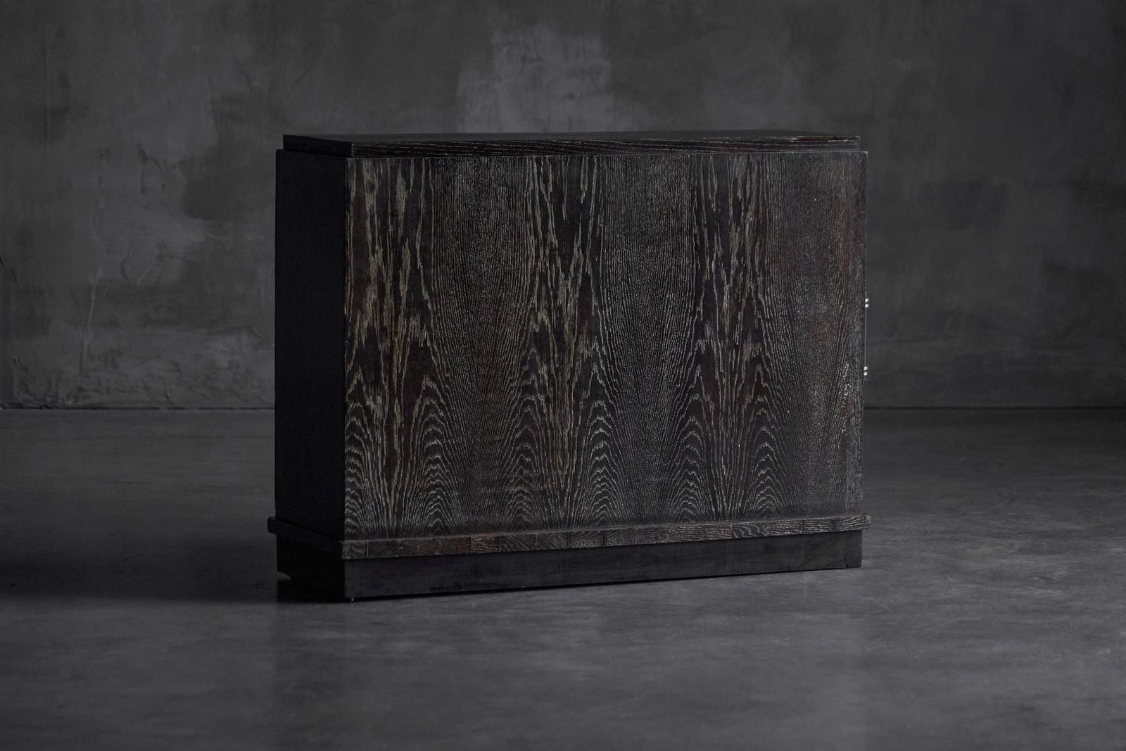 Modernist Art Deco Oak Cabinet, France, 1940s photo buy