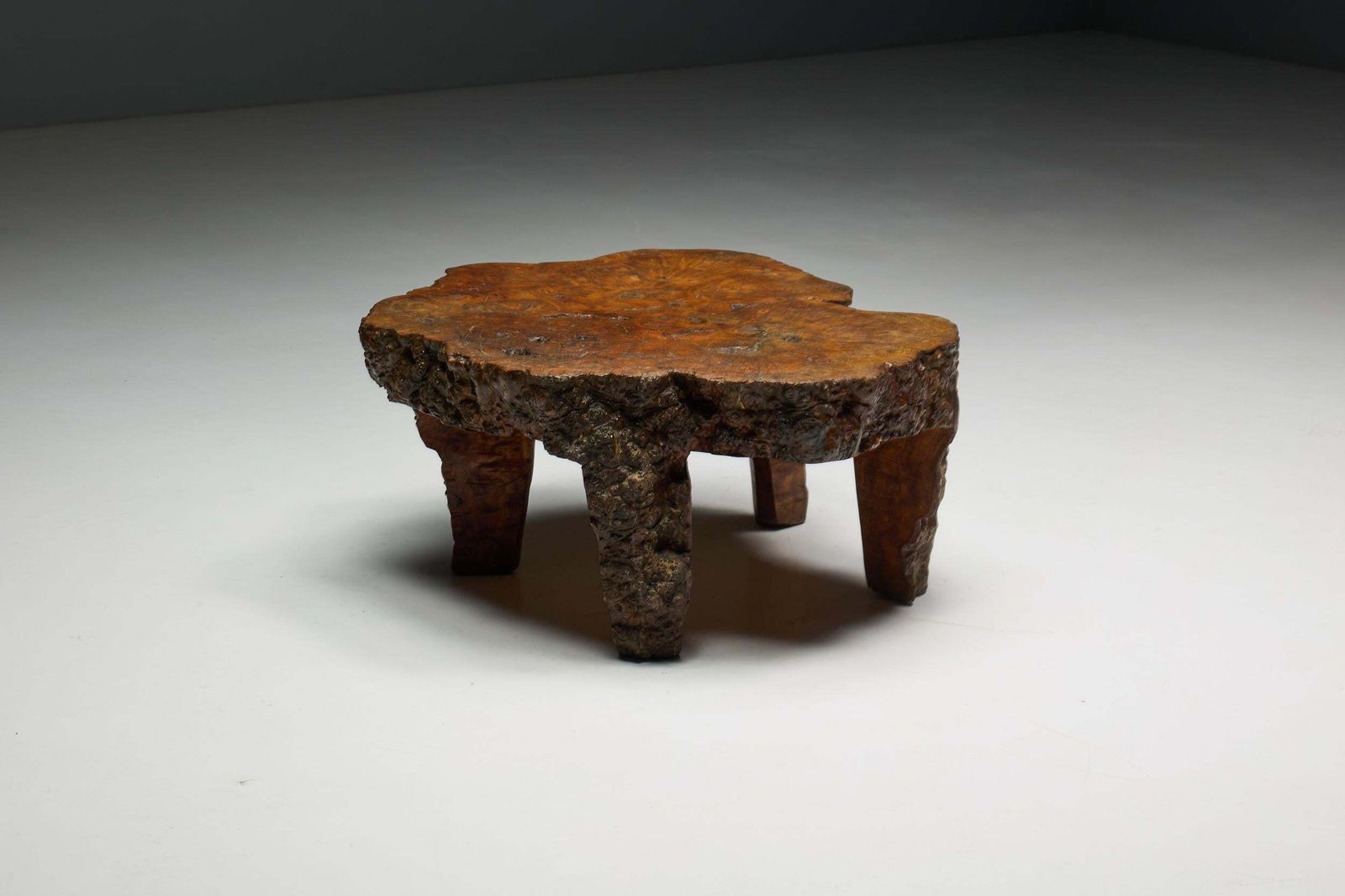 2752.0 Organic Burl Wood Coffee Table, France, 1950s photo
