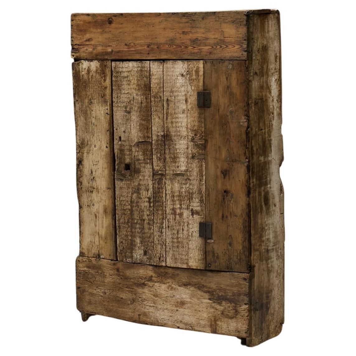 Rustic Art Populaire Cabinet, France, 19th Century