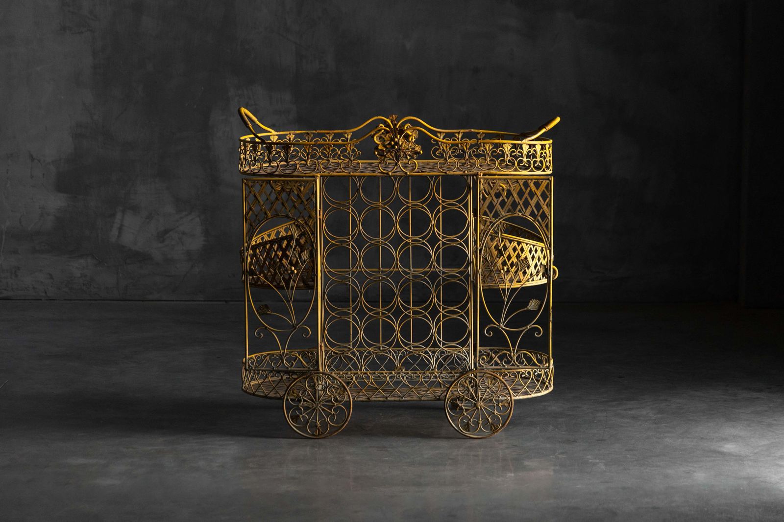 Antique Cast Iron Serving Trolley, France, Early 20th Century photo 2790.0