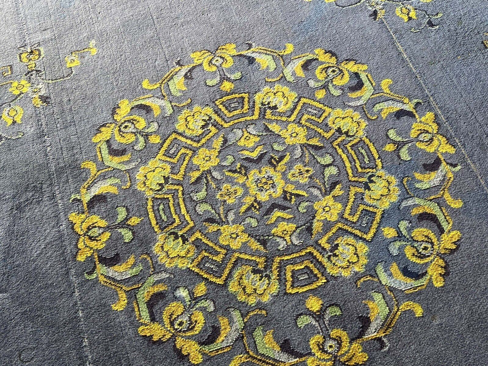 photo for sale Edwardian Country House Carpet / Rug 271 X 203 Cms. Worn Condition.