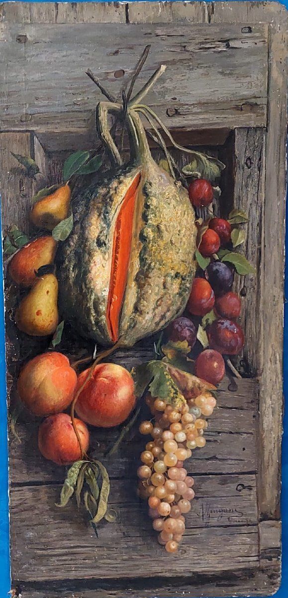 1016.0 Zingoni Aurelio Florence 1853 1922, Oil On Canvas, Still Life photo