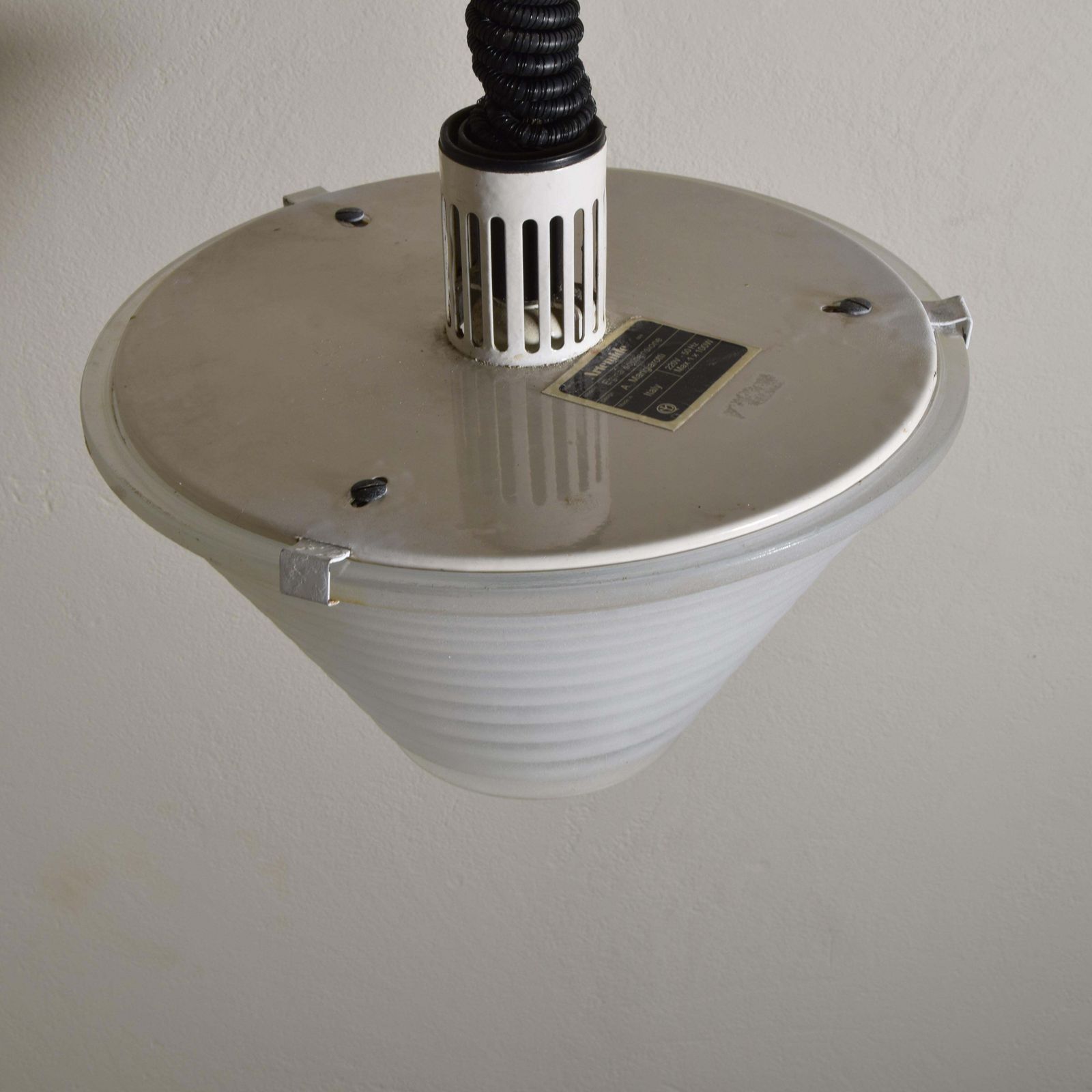 Angelo Mangiarotti Pendant Lamp For Artemide 1970s. photo vintage