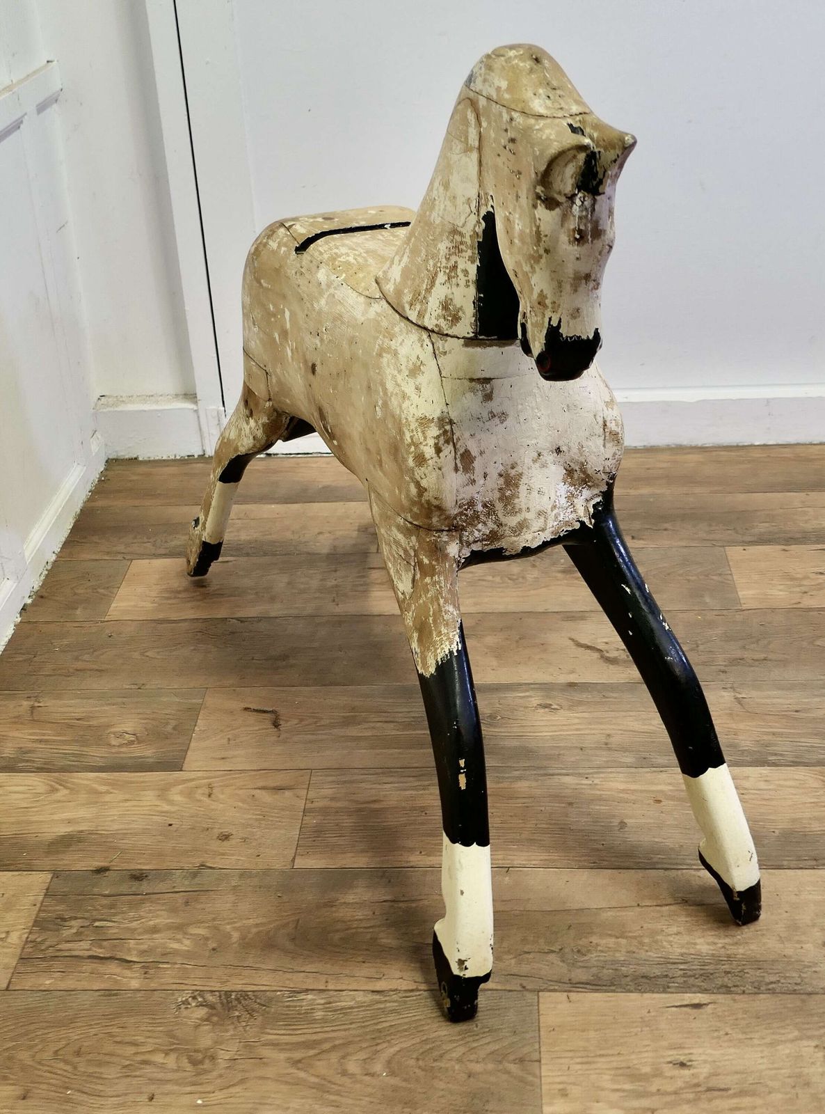 Large Ex Rocking Horse, Pine Horse This Is A Substantial Animal, He Has Previously Been S photo Home Decor