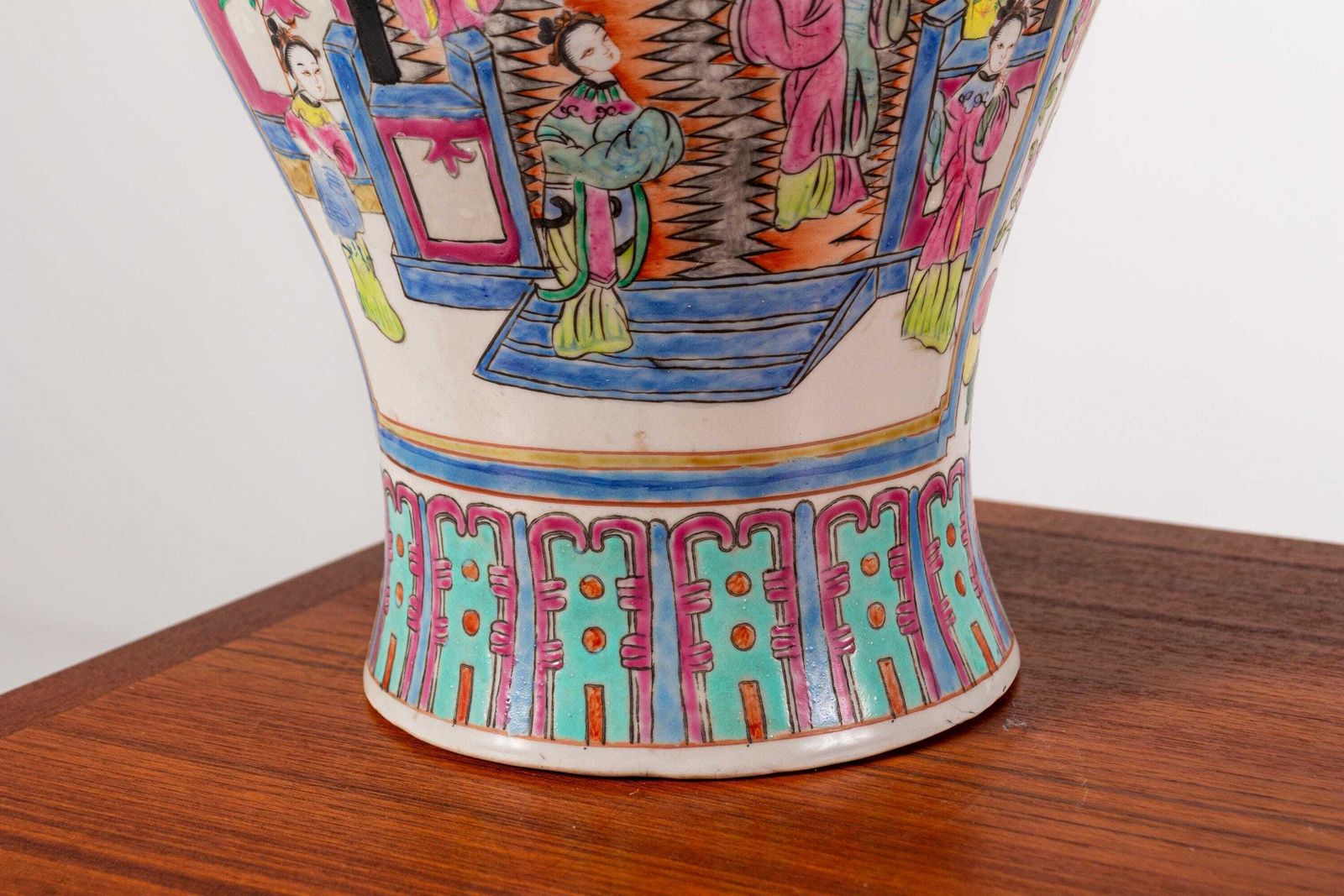 Large Vintage Chinese Famille Rose Vase photo Home Decor