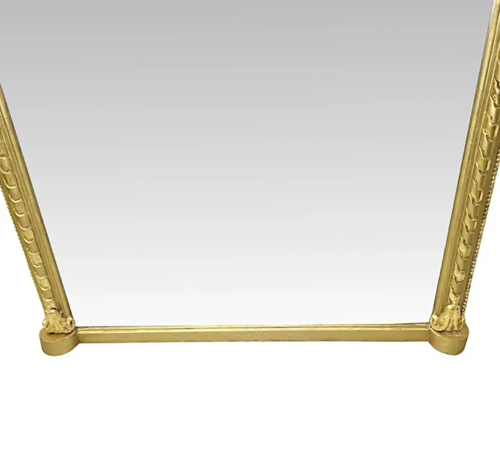 A Gorgeous 19th Century Giltwood Dressing Or Pier Mirror In Lovely Original Condition photo 5188.2337