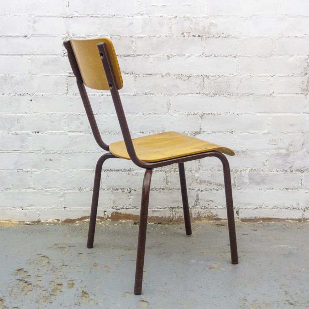 photo furniture Vintage French School Chair, 1970s