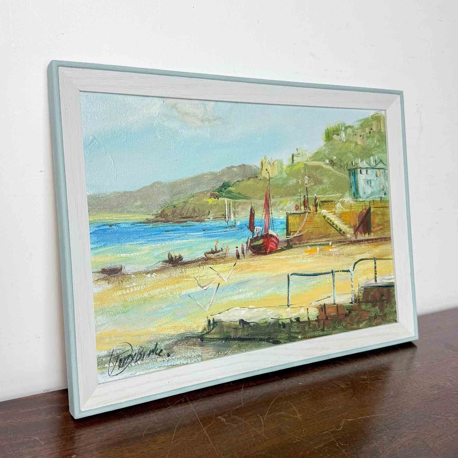 'West Quay' Oil Painting By Terry Burke photo furniture