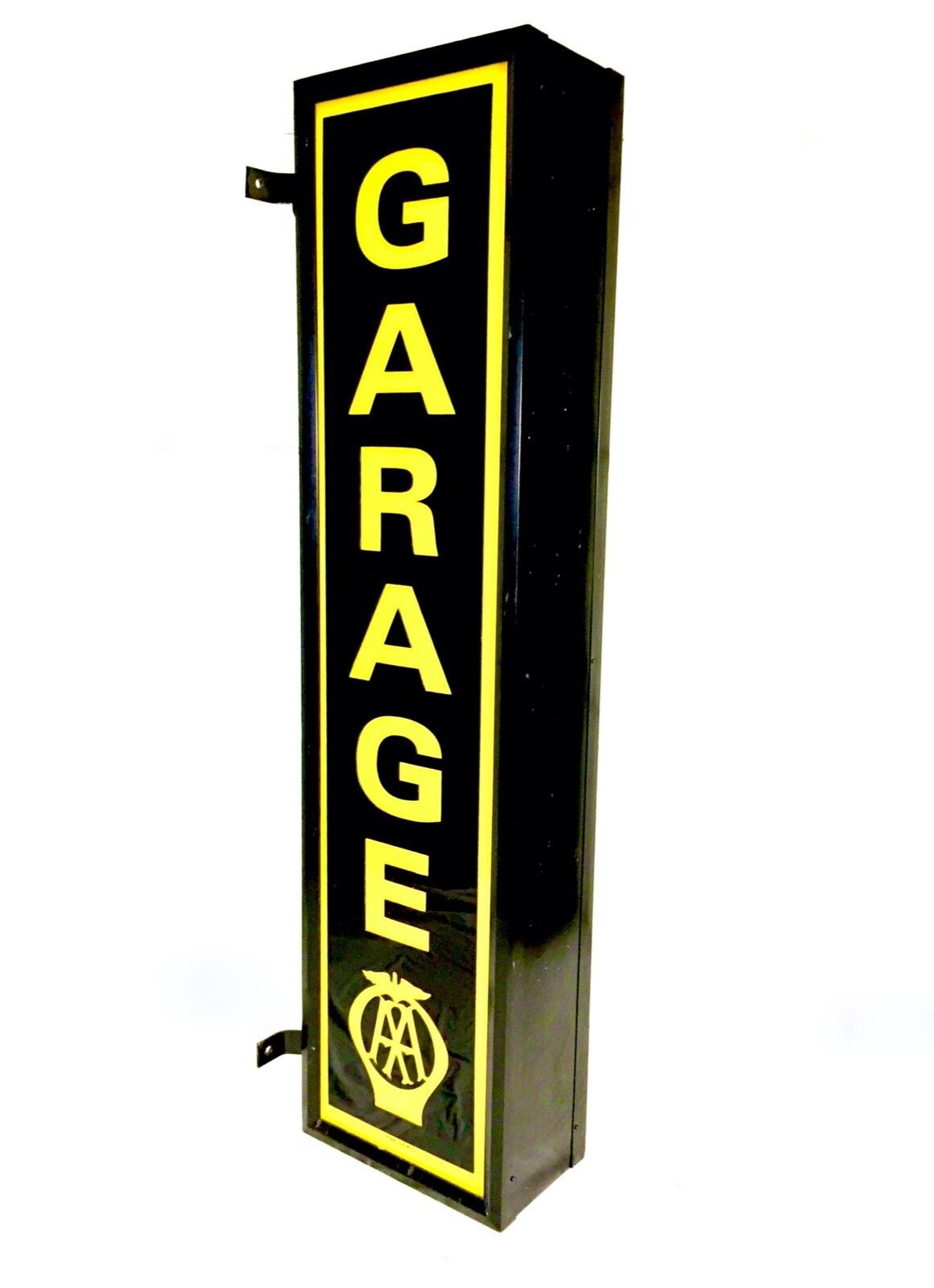 Antique Advertising Very Large Aa Garage Lightbox Sign Restored Working Order photo vinterior