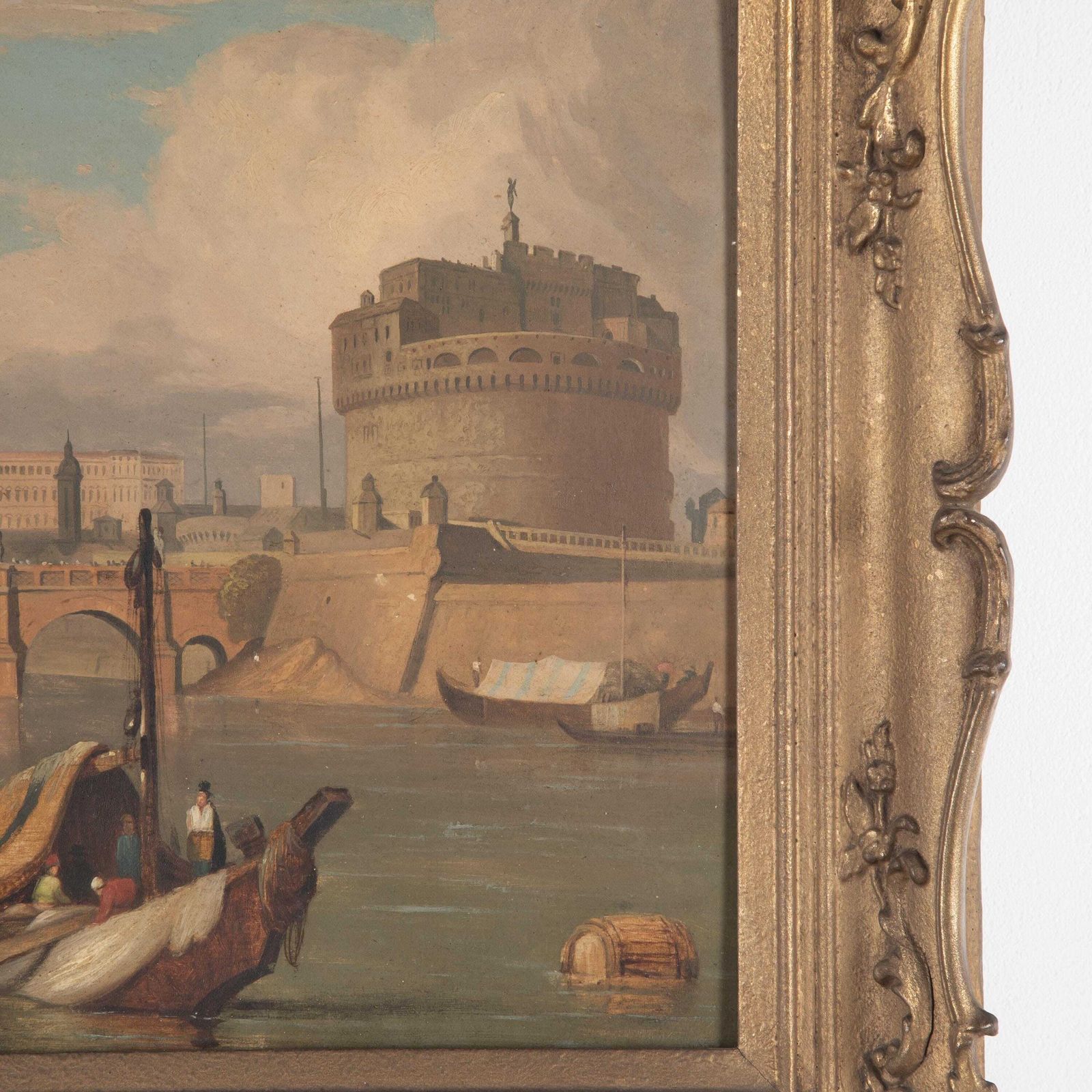 Early 19th Century Oil On Panel Of Rome photo for sale
