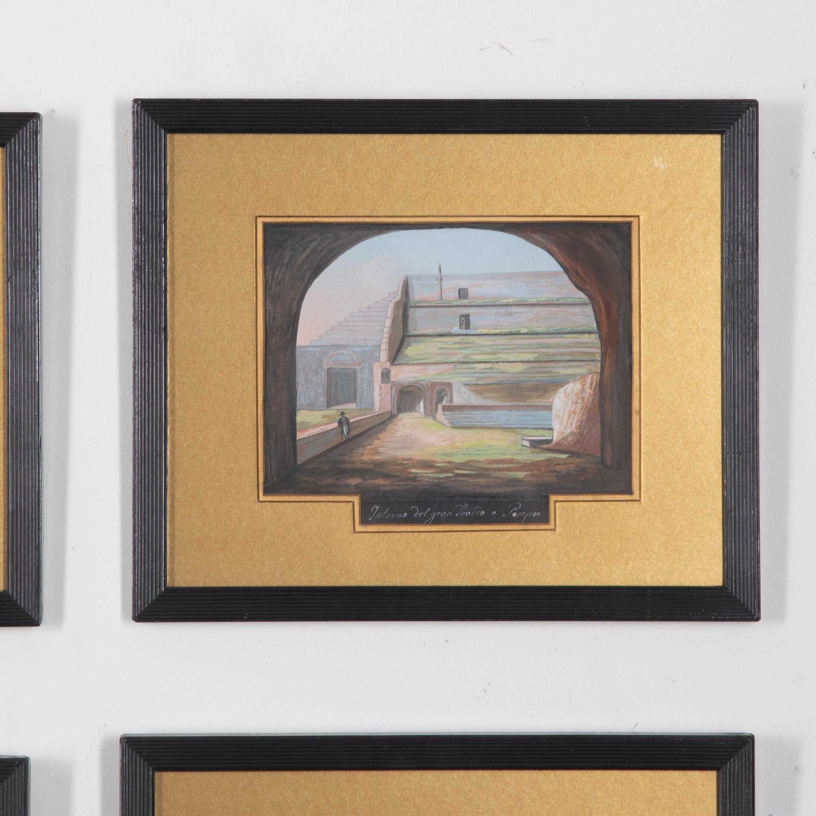 Set Of Six 19th Century Grand Tour Gouaches photo Art