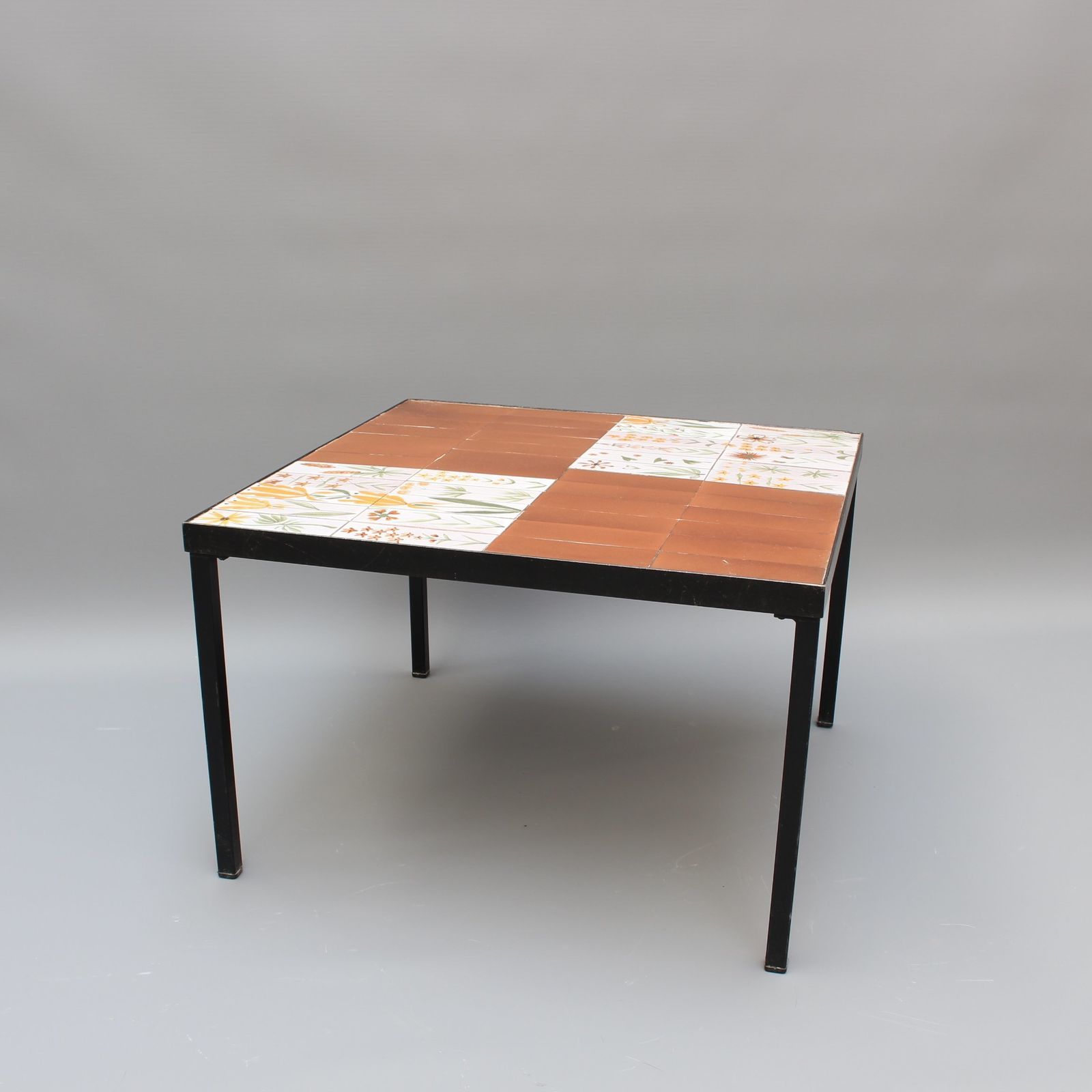 Furniture Coffee Table With Decorative Ceramic Tiles By Roger Capron (Circa 1970s) photo