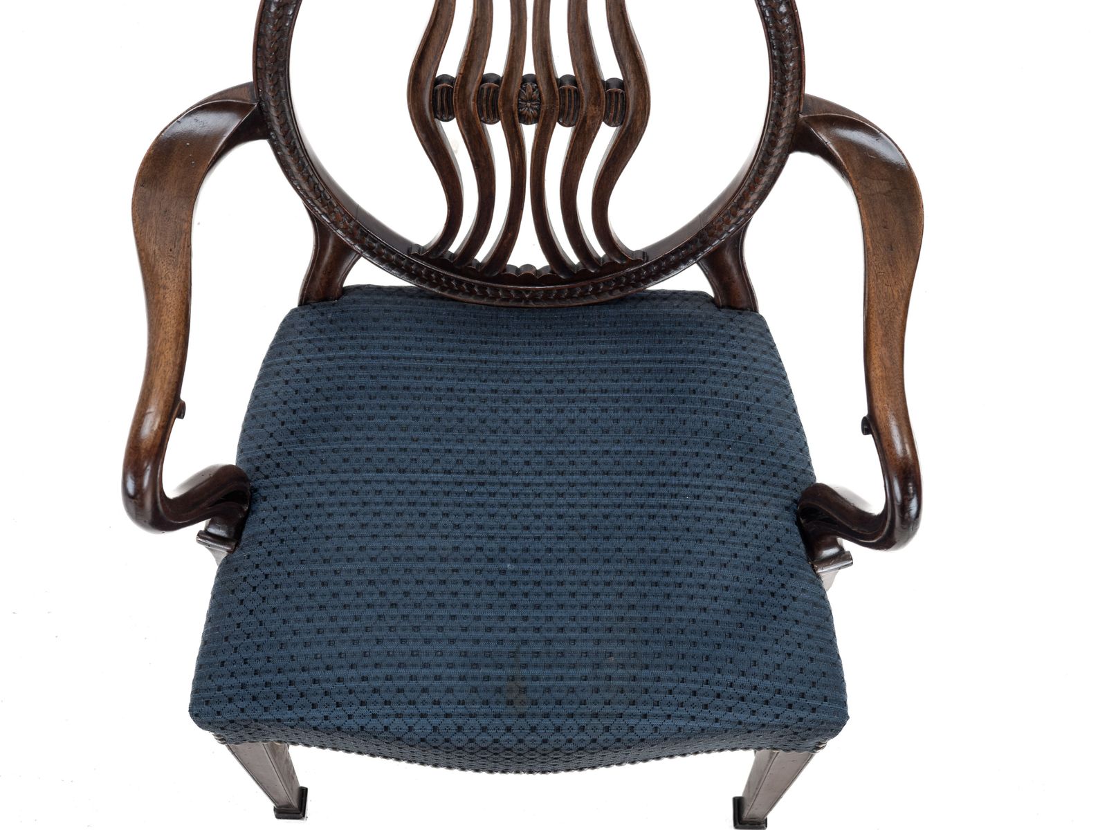 695.0 Pair Of Late 19th Century Mahogany Hepplewhite Style Armchairs (Carvers), C.1870 photo