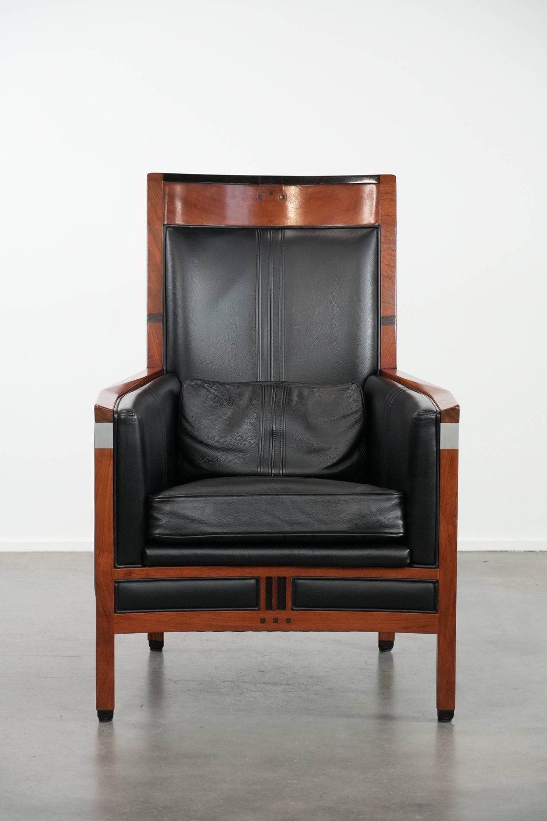 Beautiful And Very Comfortable Black Art Deco Design Armchair photo furniture