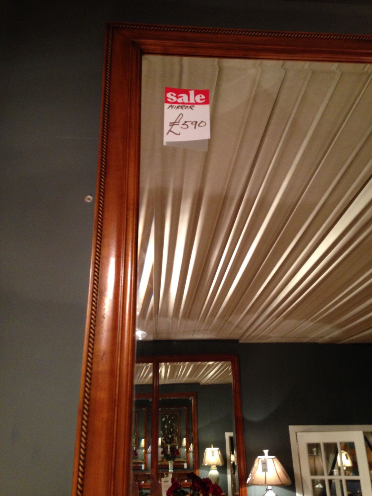 Cherrywood Side Board With Matching Mirror photo vinterior