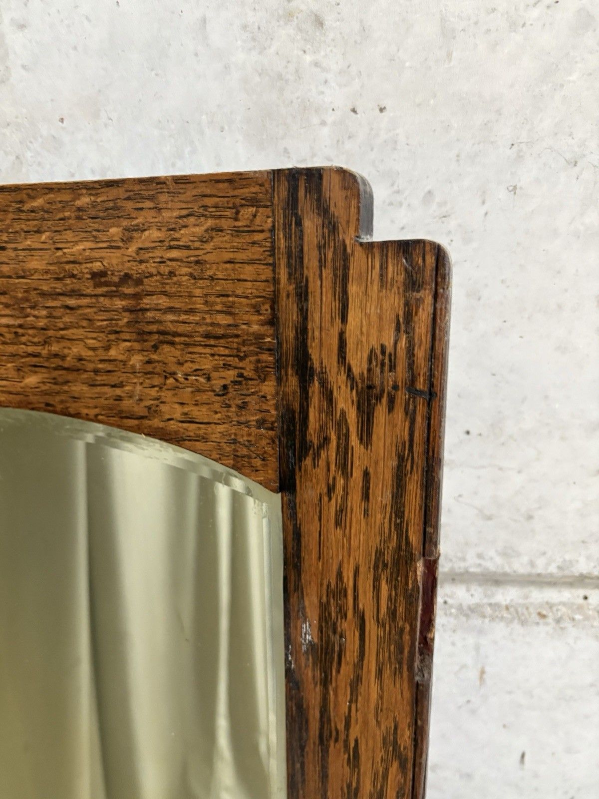 Vtg Early Mid Century Antique Haberdashery Shop Fitting Room Hallway Mirror R996 photo 201.25