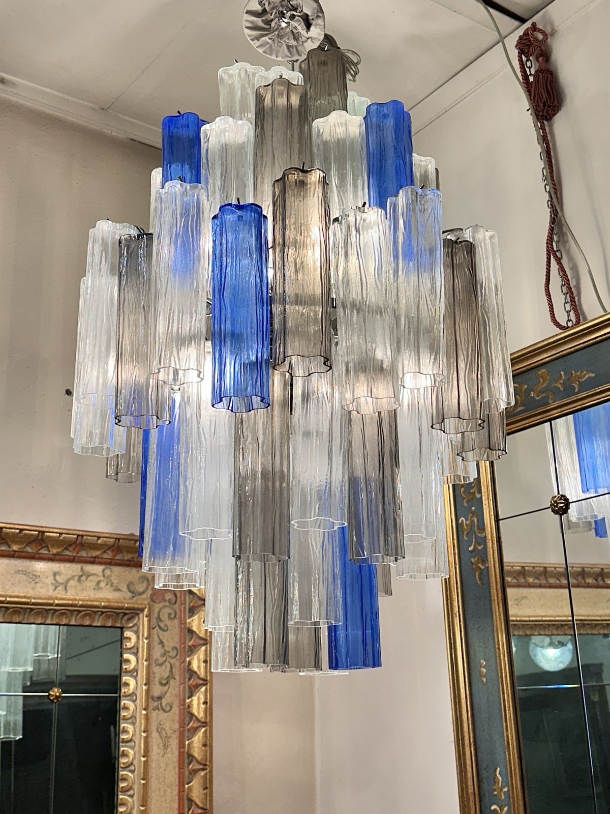 Contemporary Modern “Tronchi” Murano Glass Sputnik Chandelier By Simoeng photo furniture