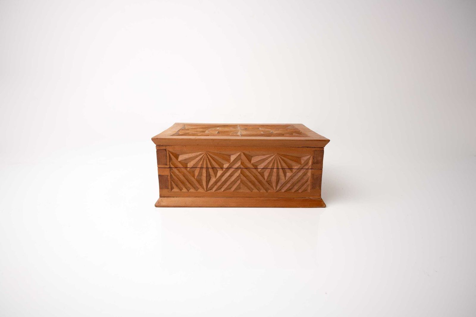 Geometric Wood Box | Vintage Wood Box | Unique Jewellery Box photo furniture