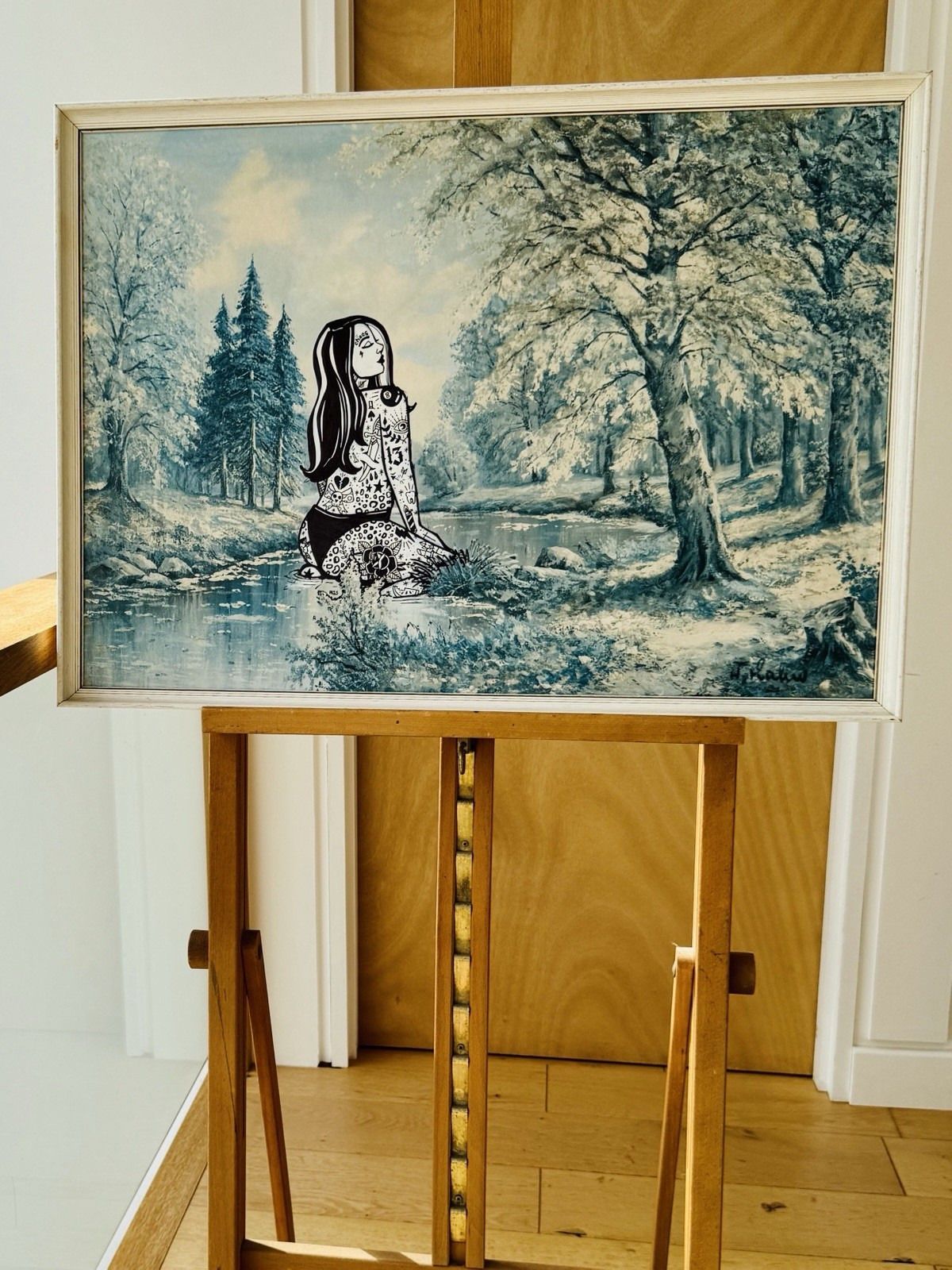 Upcycled Art Picture By Miss Doodle 1977 "Some Peace And F*Cking Quiet" photo furniture
