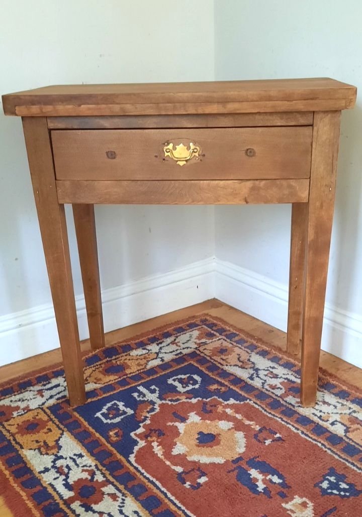 Antique Victorian Single Drawer Side Kitchen Table Console Table Hall Table photo Furniture