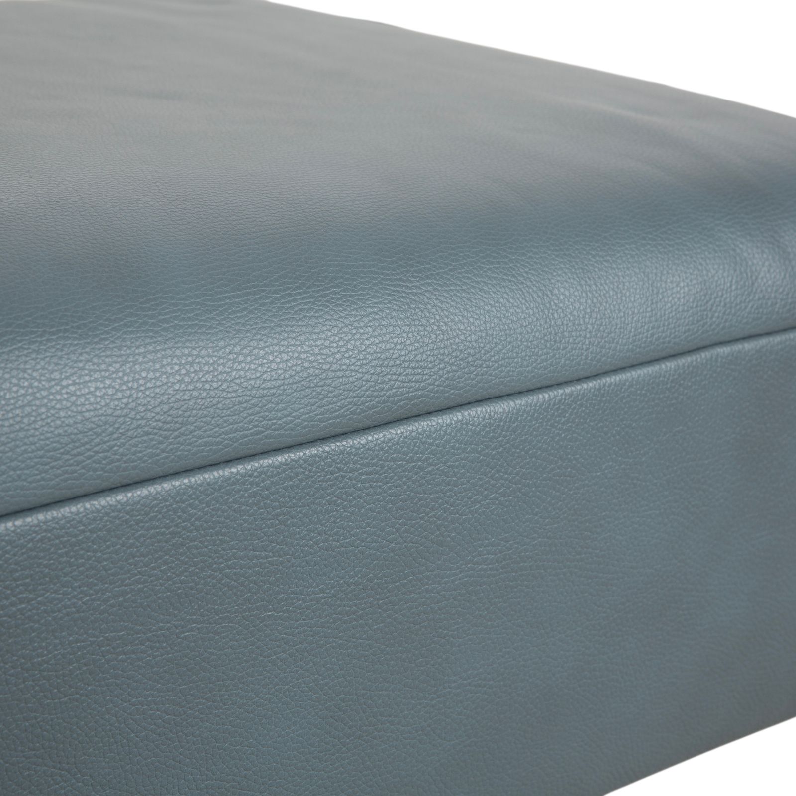 Himolla Biella Leather Stool Blue Grey Petrol photo for sale