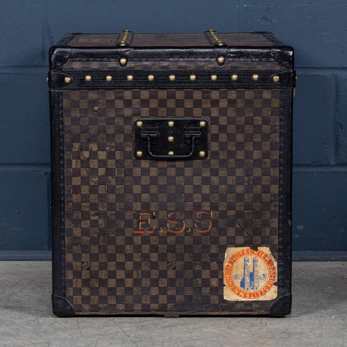 Louis Vuitton Hat Trunk, Damier Canvas & Black Leather, France, 1920 photo buy