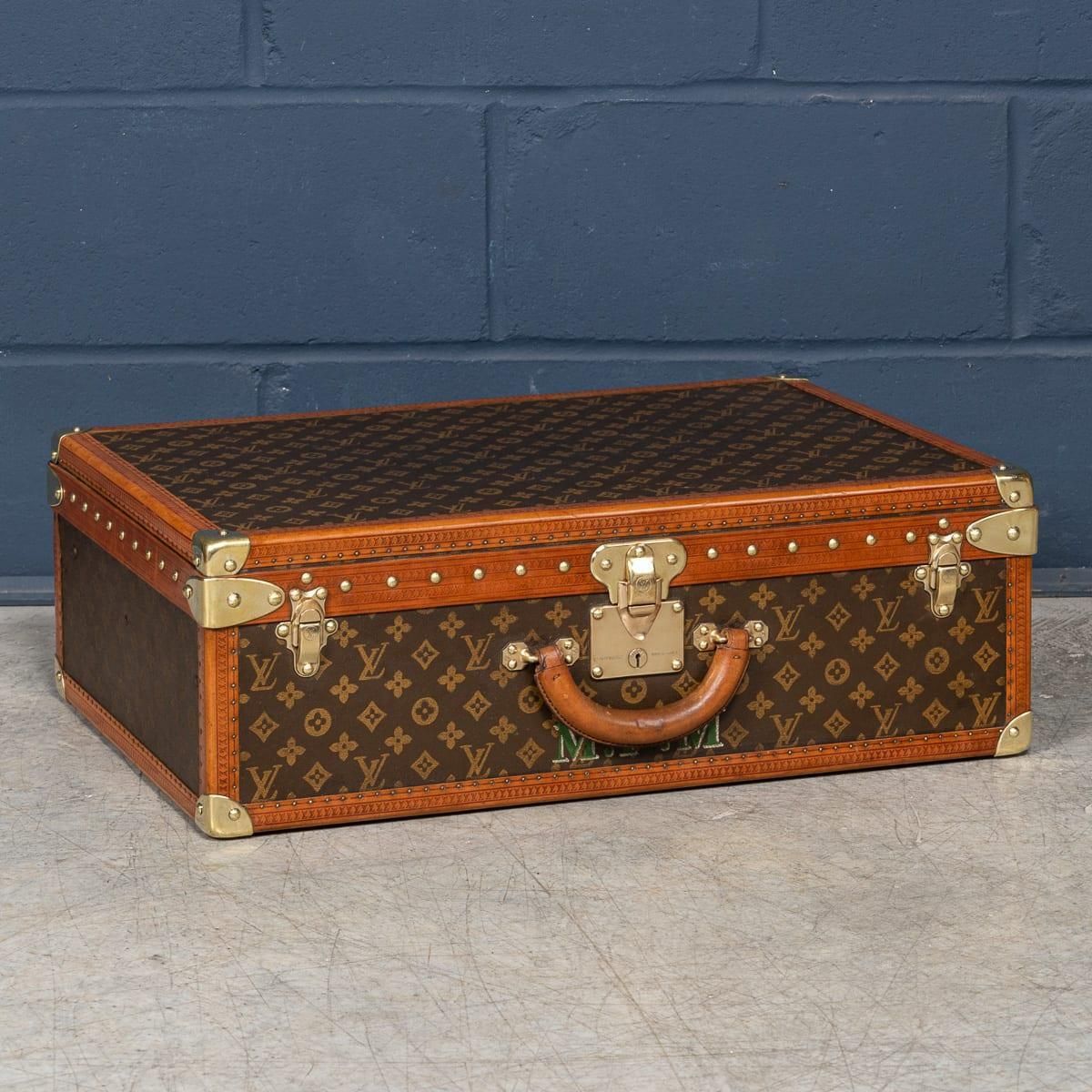 20th Century Louis Vuitton Suitcase In Monogram Canvas, France photo furniture