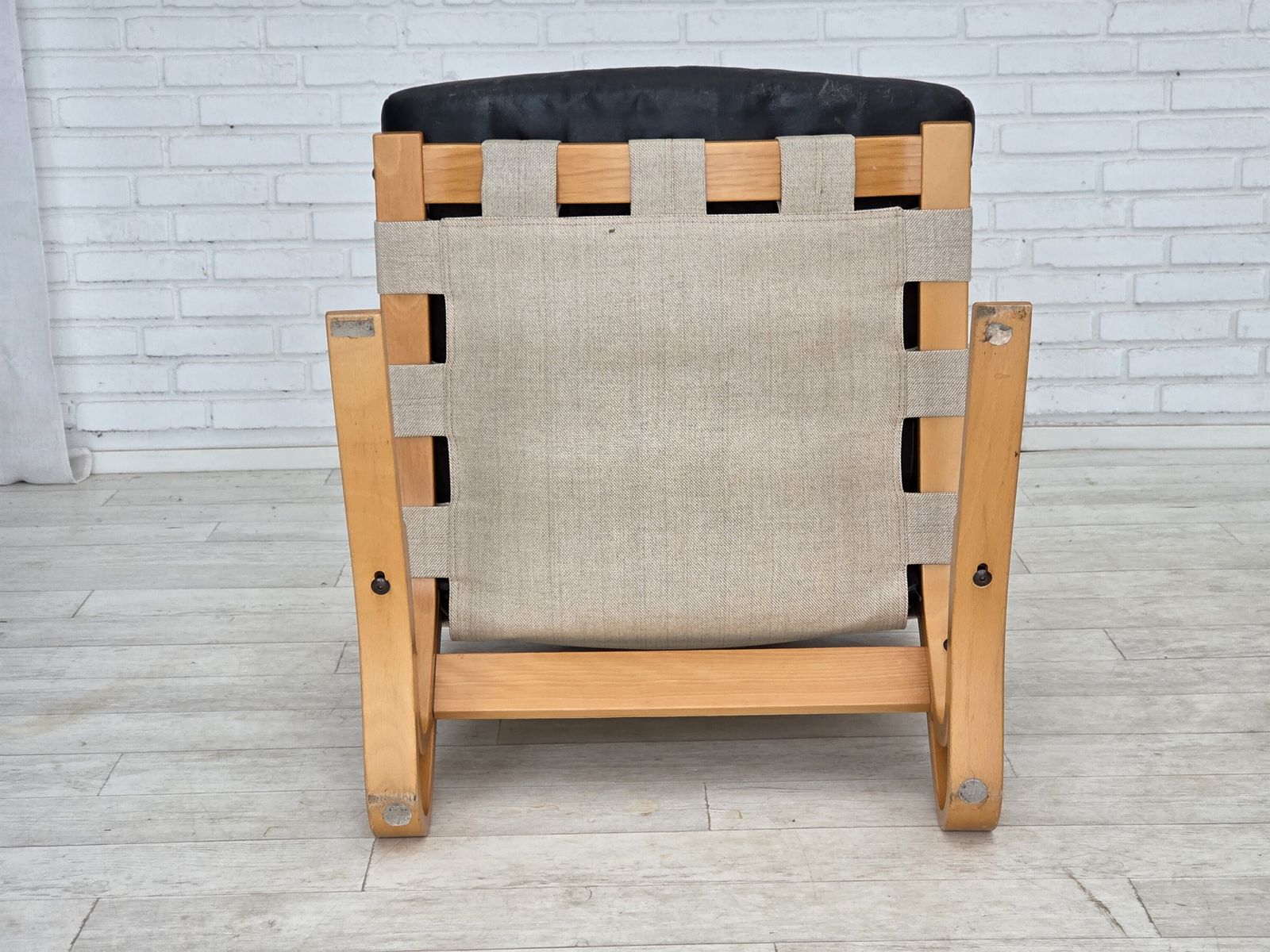 1970s, Norwegian Design, Armchair Model "Kengu", Leather, Bent Wood. photo Furniture