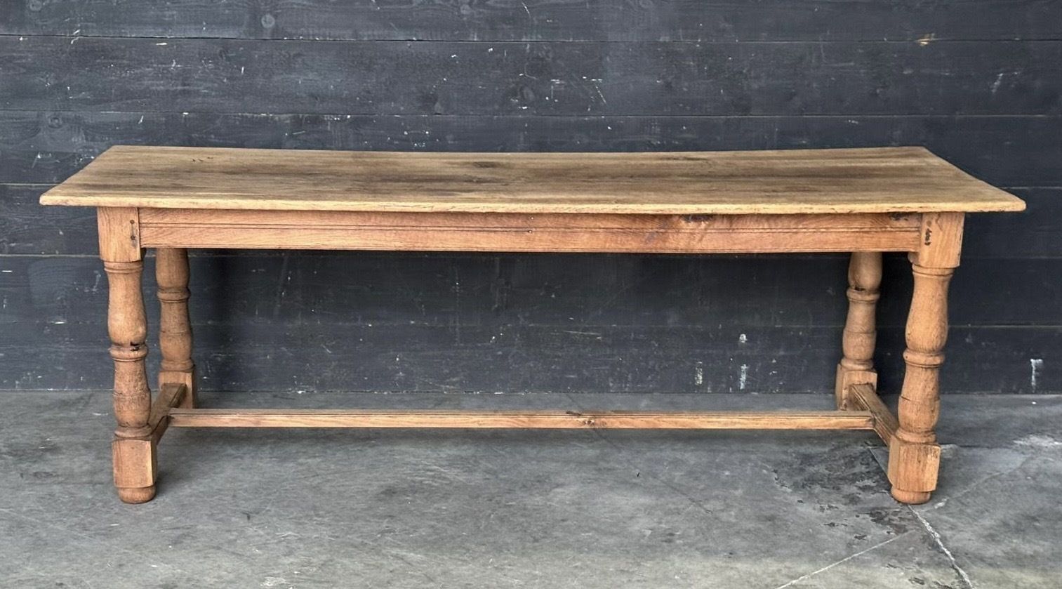 photo furniture French Bleached Oak Farmhouse Dining Table