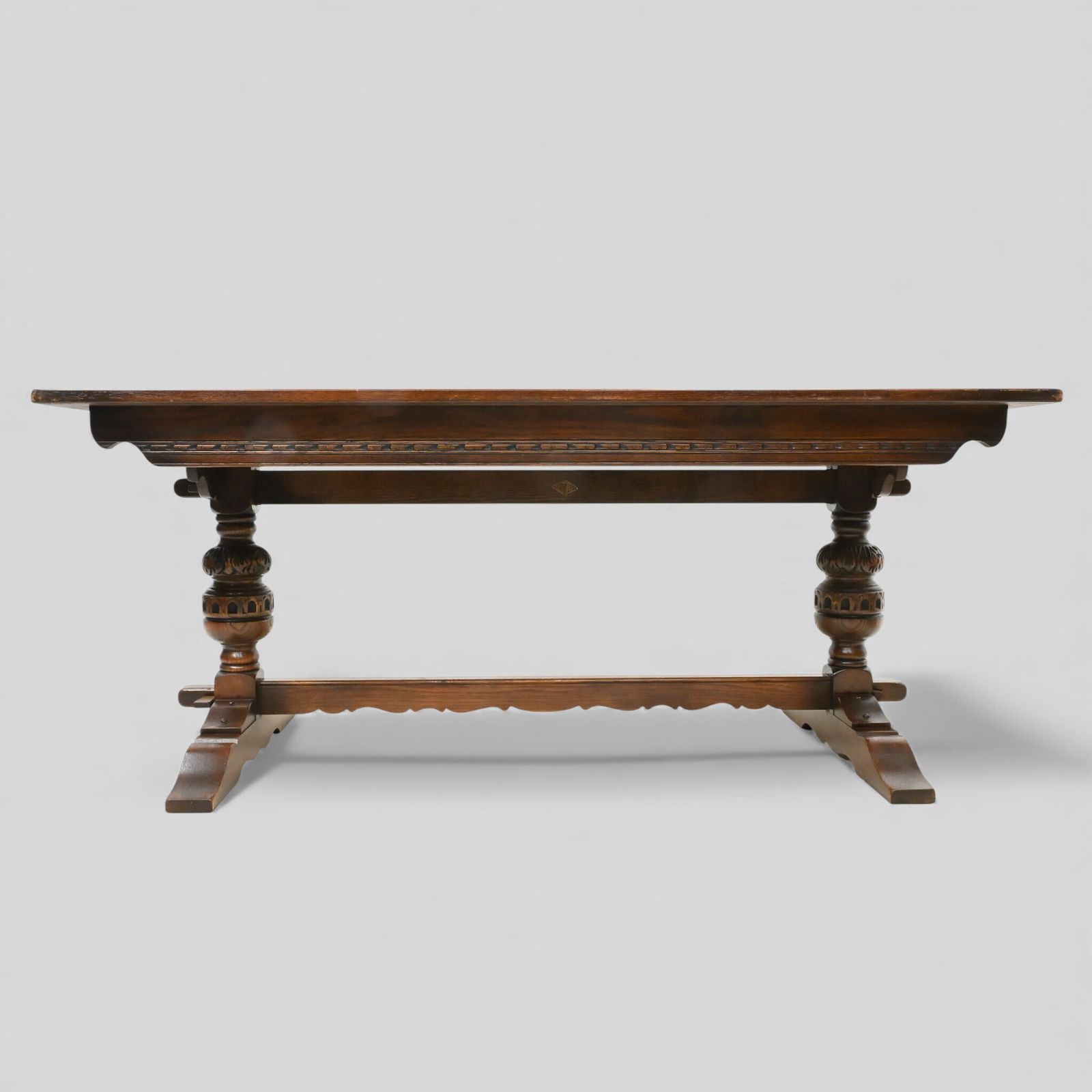 Old Charm Dining Table Can Seat 8 Refectory Tudor Brown #1727 Free Uk Delivery photo for sale