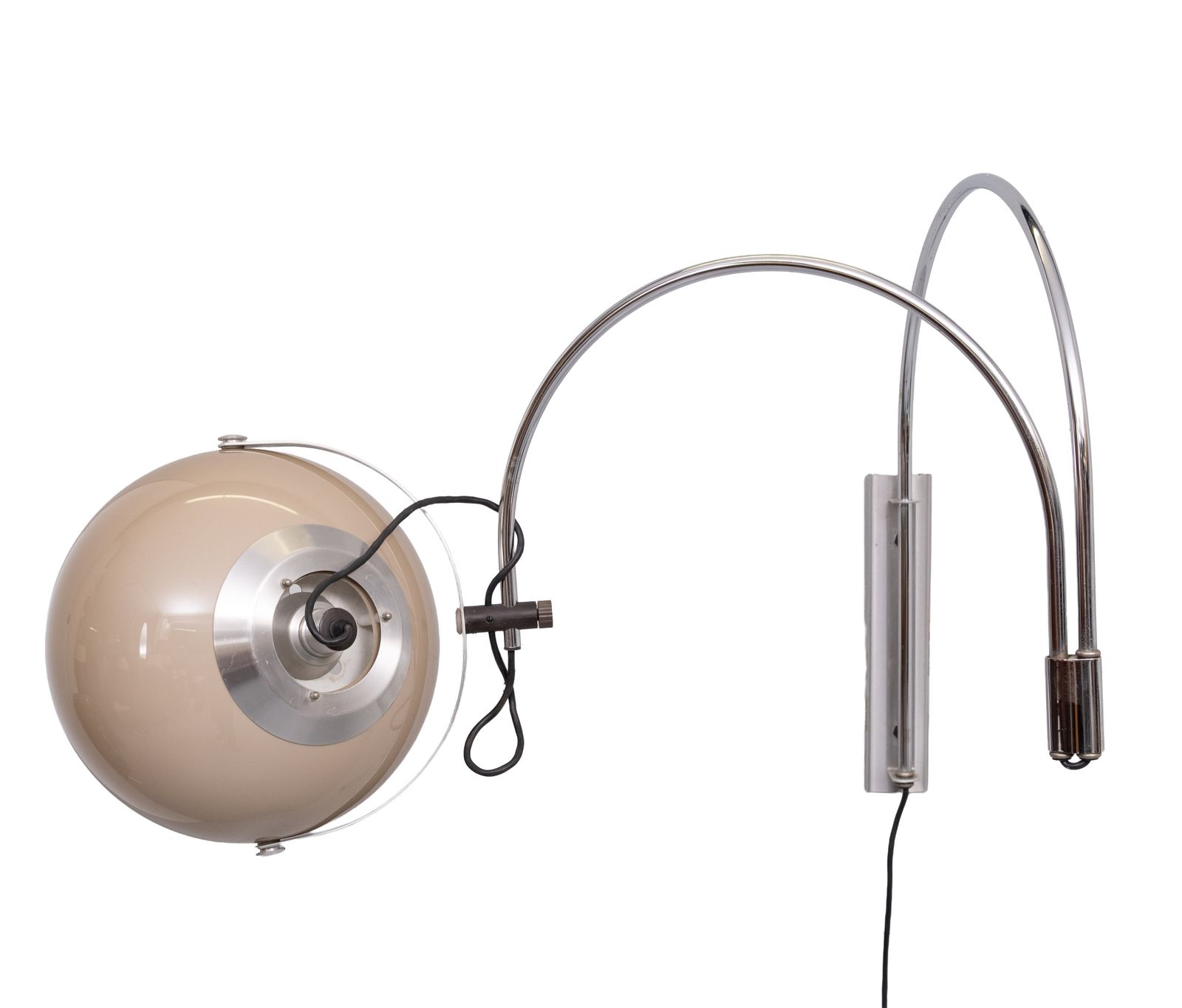 Dijkstra Double Arc Space Ace Wandlamp, Jaren 1970 photo vinterior