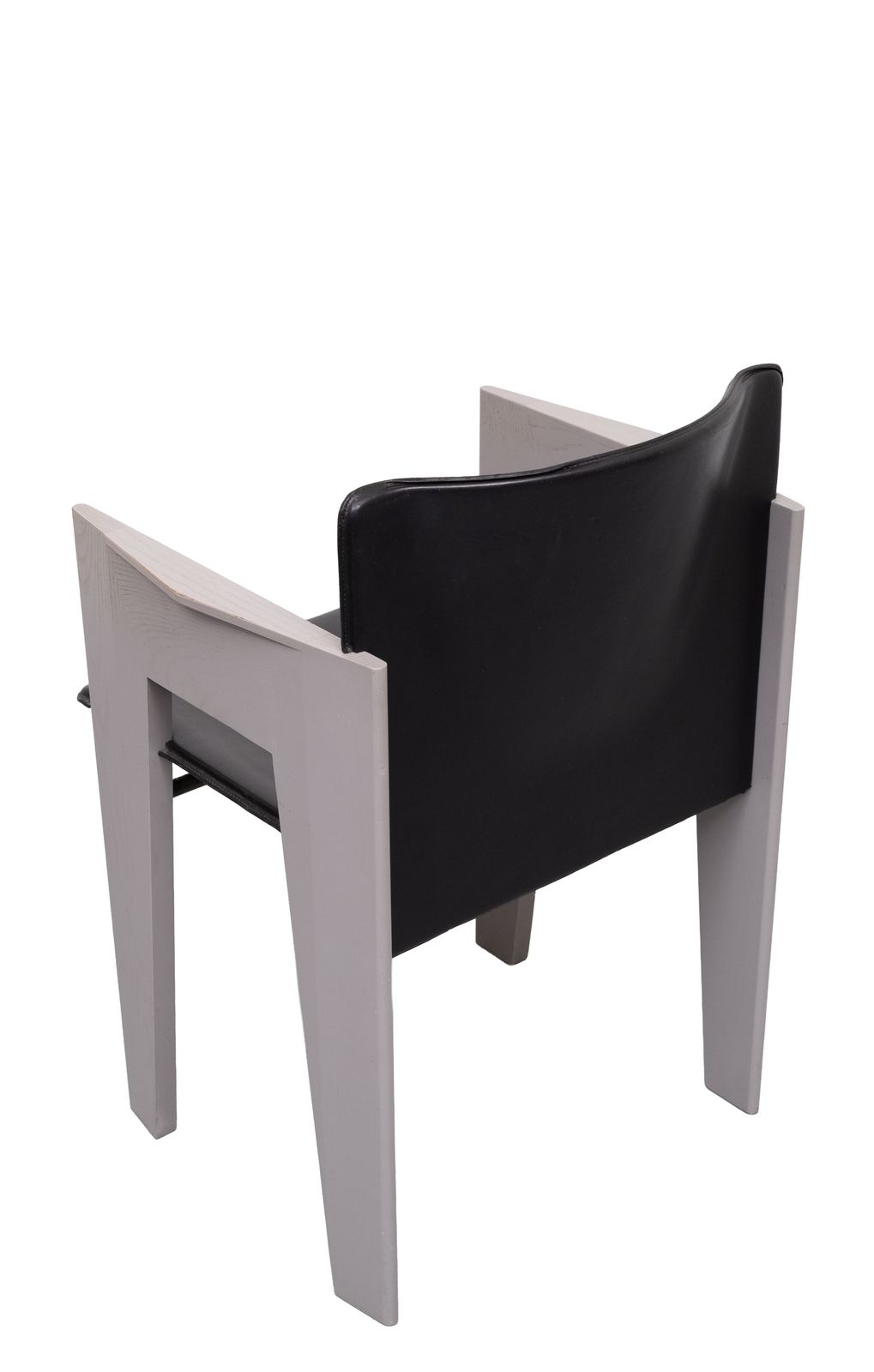 Stunning Leather & Wood Dining Chairs By Arnold Merckx For Arco, C.1980 photo furniture