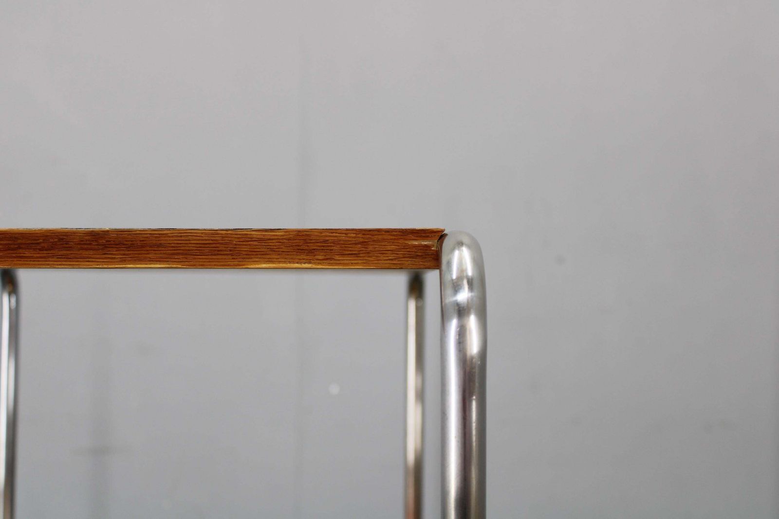 Bauhaus bijzettafel, toegeschreven aan Marcel Breuer, Tsjecho-Slowakije, jaren 1930 photo vintage