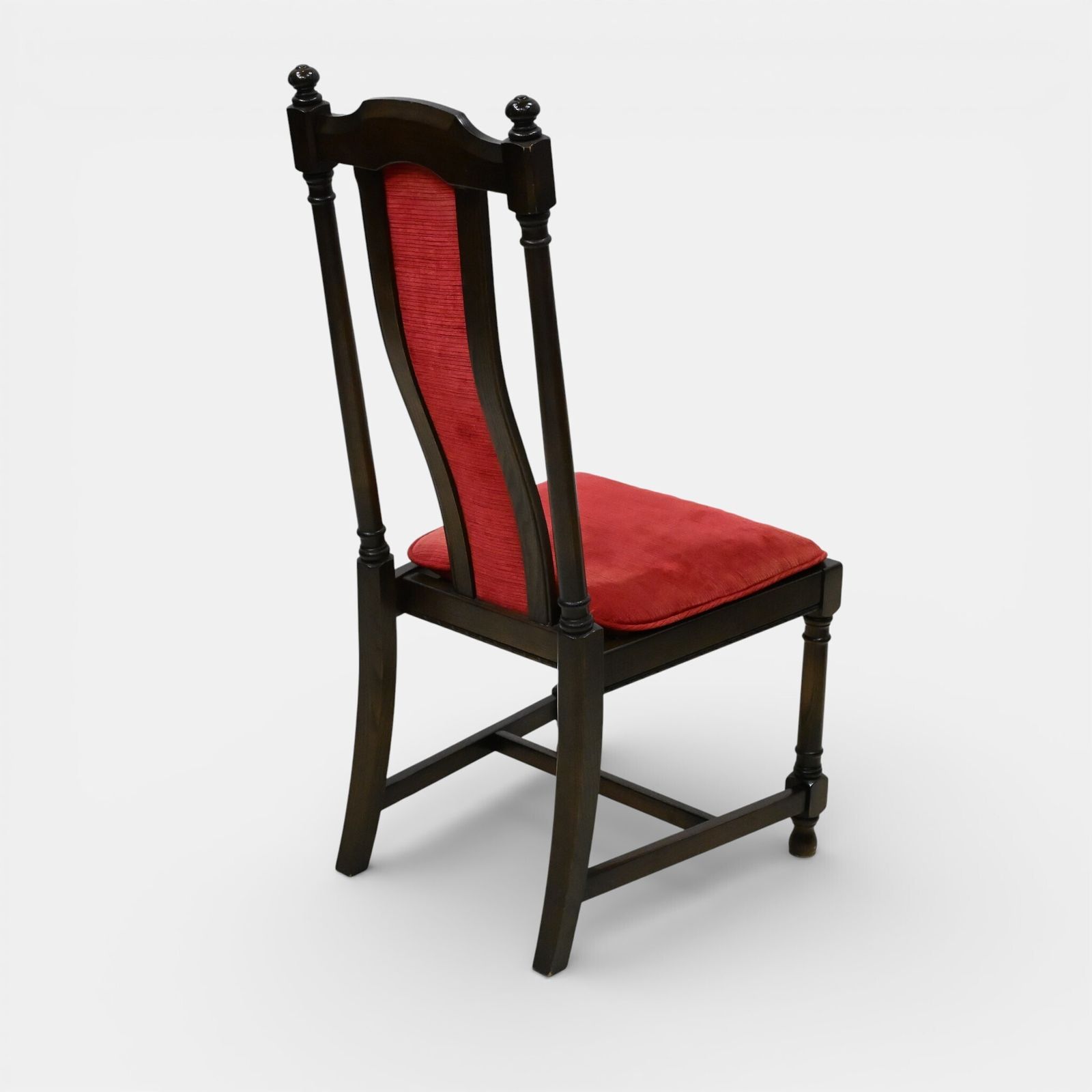 Furniture 8 Ercol Hampton Dining Chairs Including 2 Carvers Red Upholstey Free Uk Delivery photo