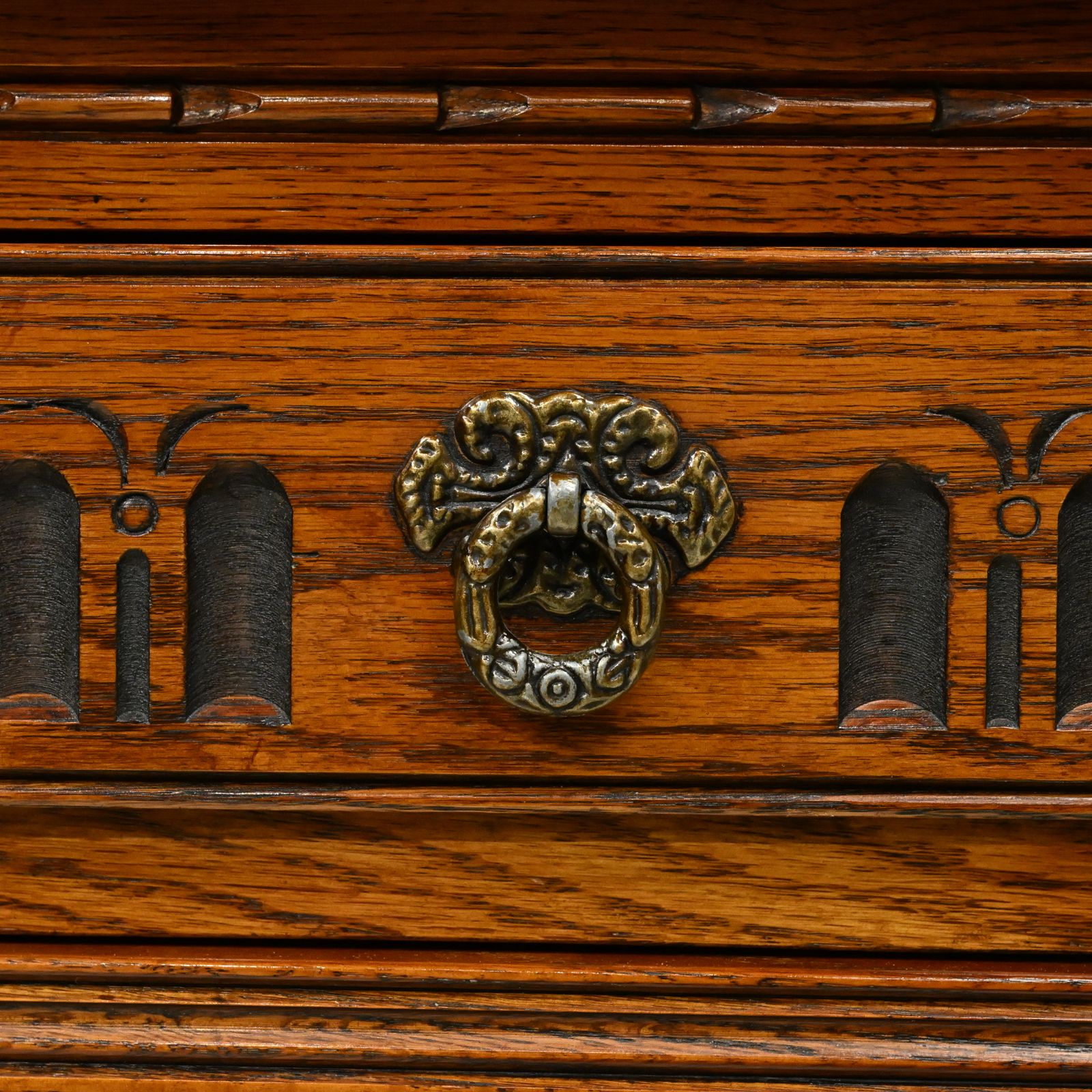 photo buy Old Charm Chest Of Drawers 4 Long 2 Short Tudor Brown Finish Free Uk Delivery*