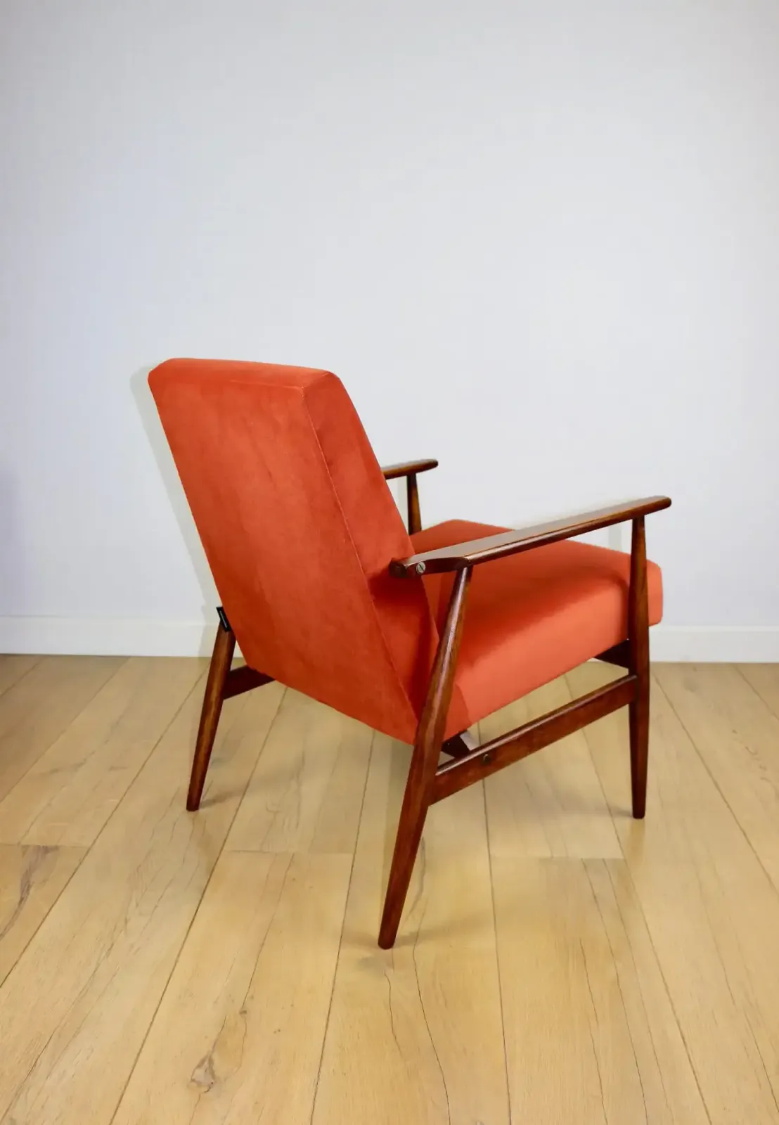 "Lis" Armchair, 1970s, Designed By Henryk Lis, Orange Brick Terracotta photo buy