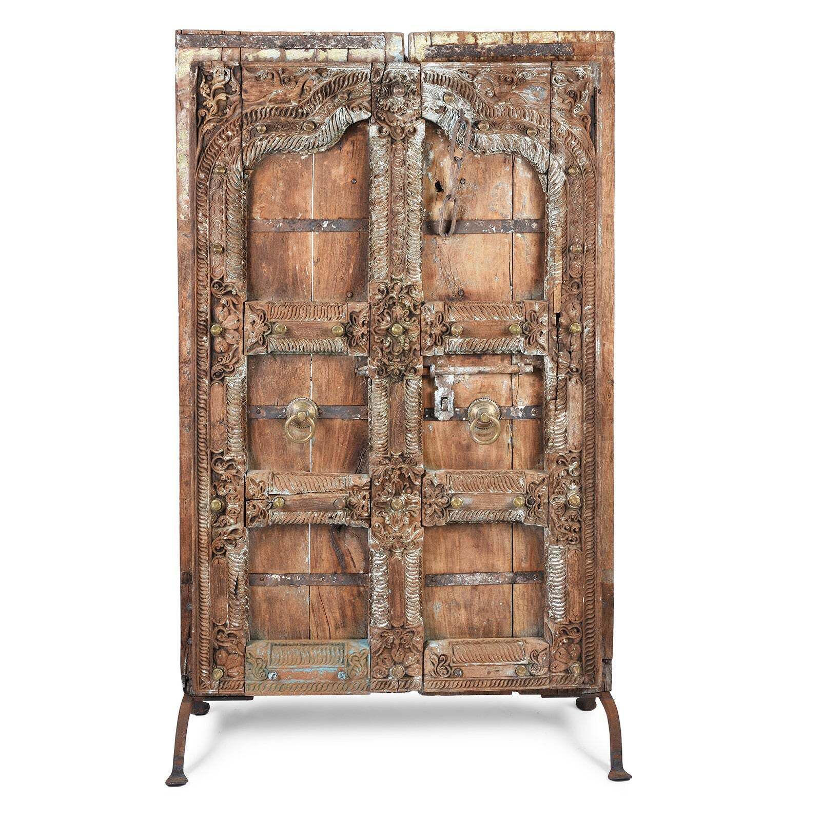 Carved Teak Doors From Kutch   Early 19th Century photo furniture