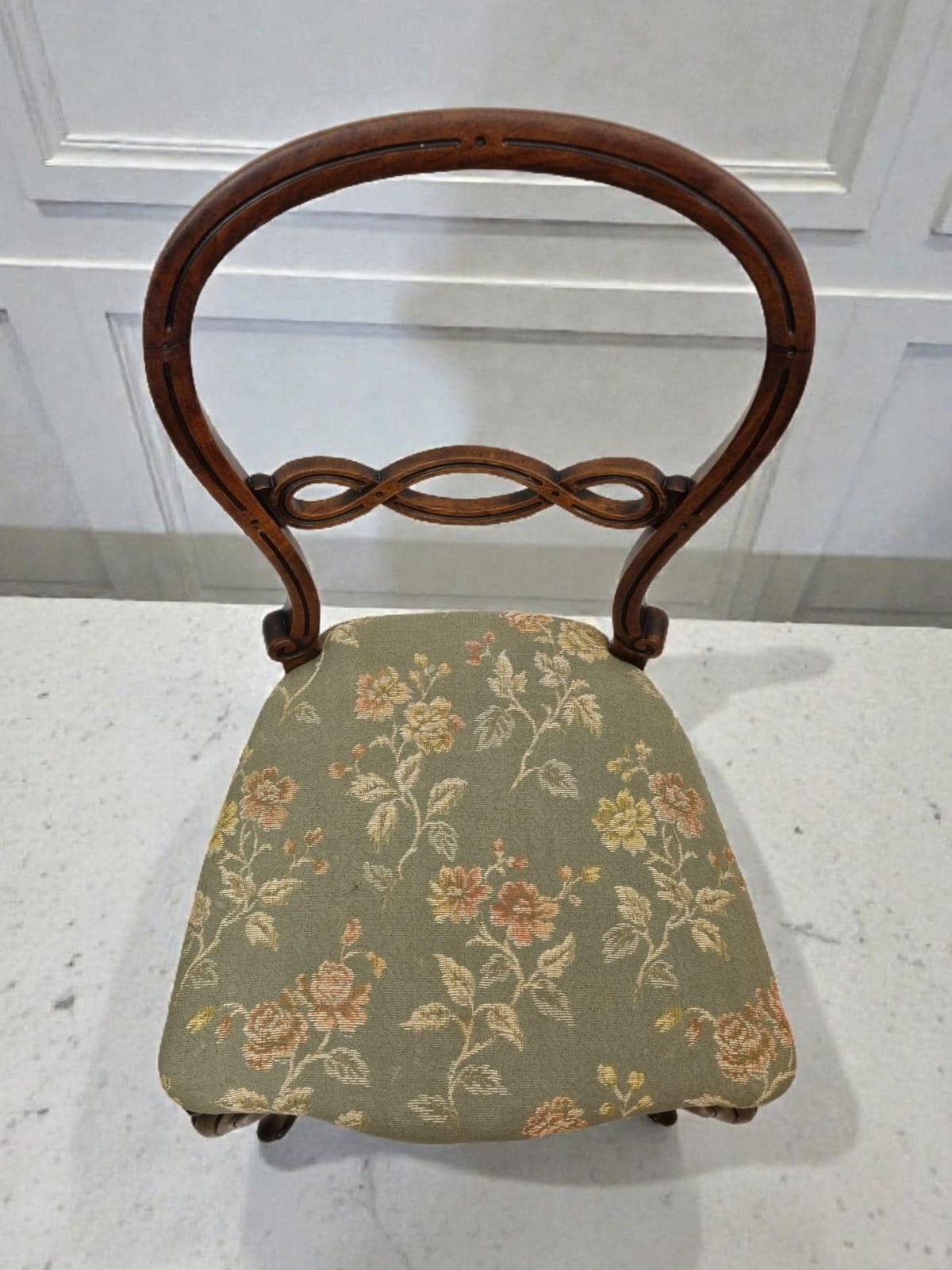 Antique Victorian Balloon Back Chairs / Late 19th Century / Set Of Two photo vinterior